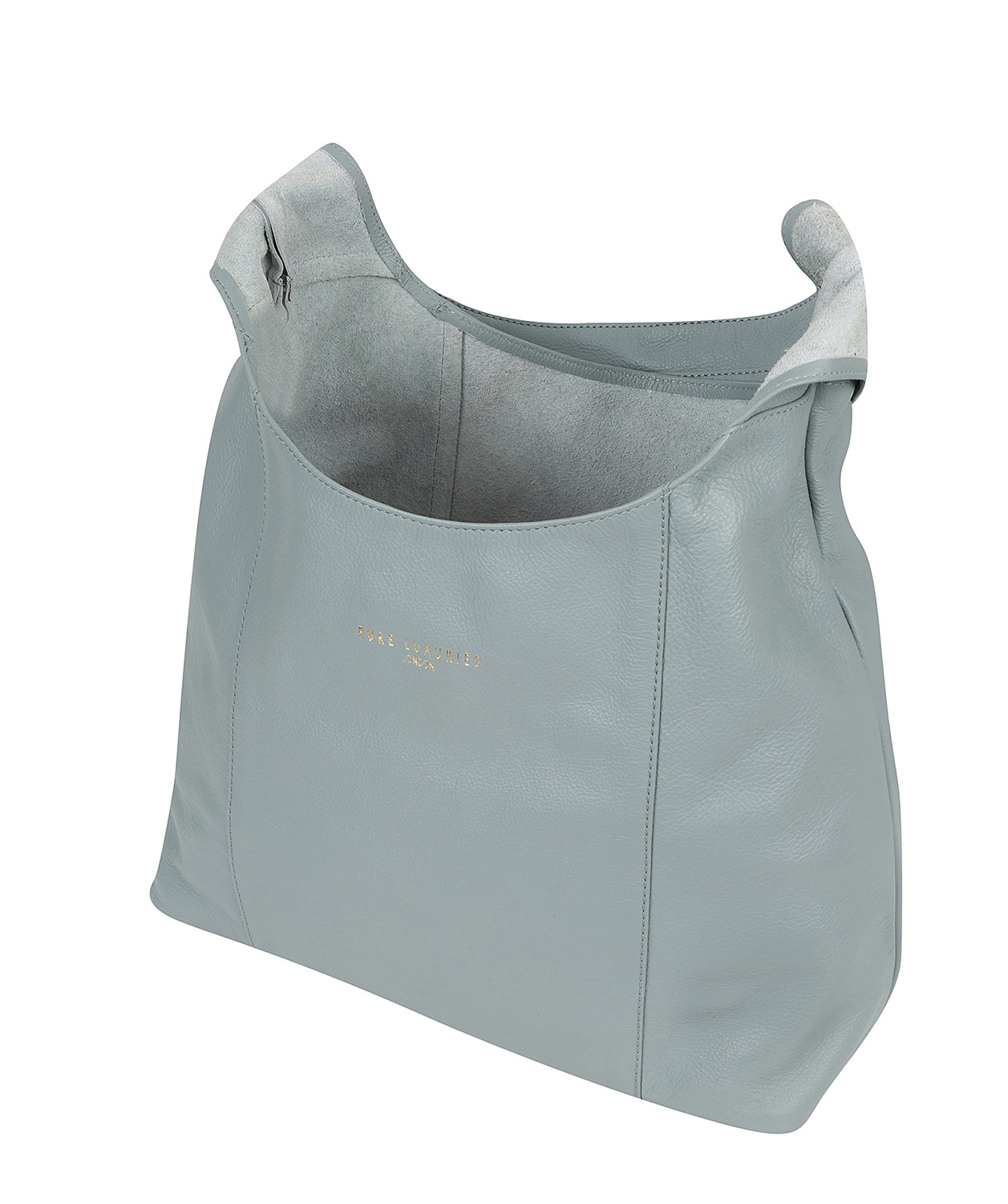 'Nina' Cashmere Blue Leather Shoulder Bag