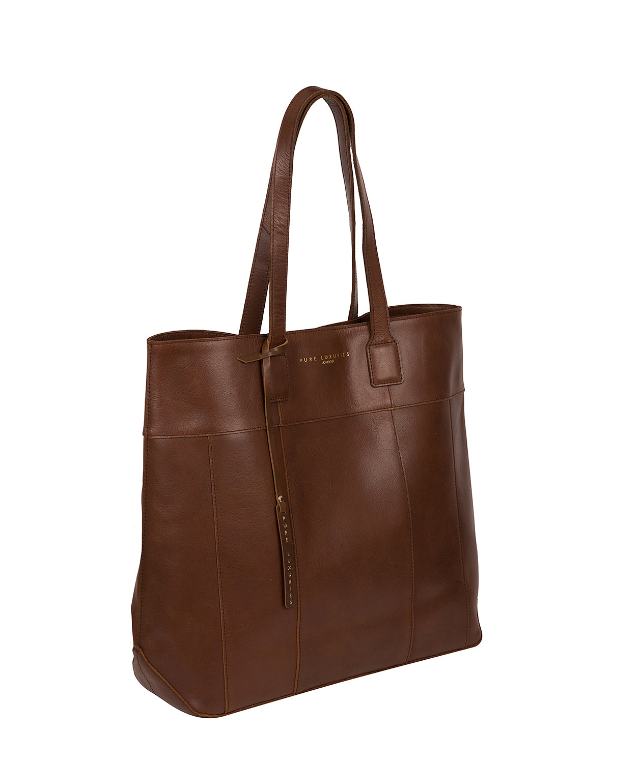 'Pembury' Ombré Chestnut Vegetable-Tanned Leather Tote Bag