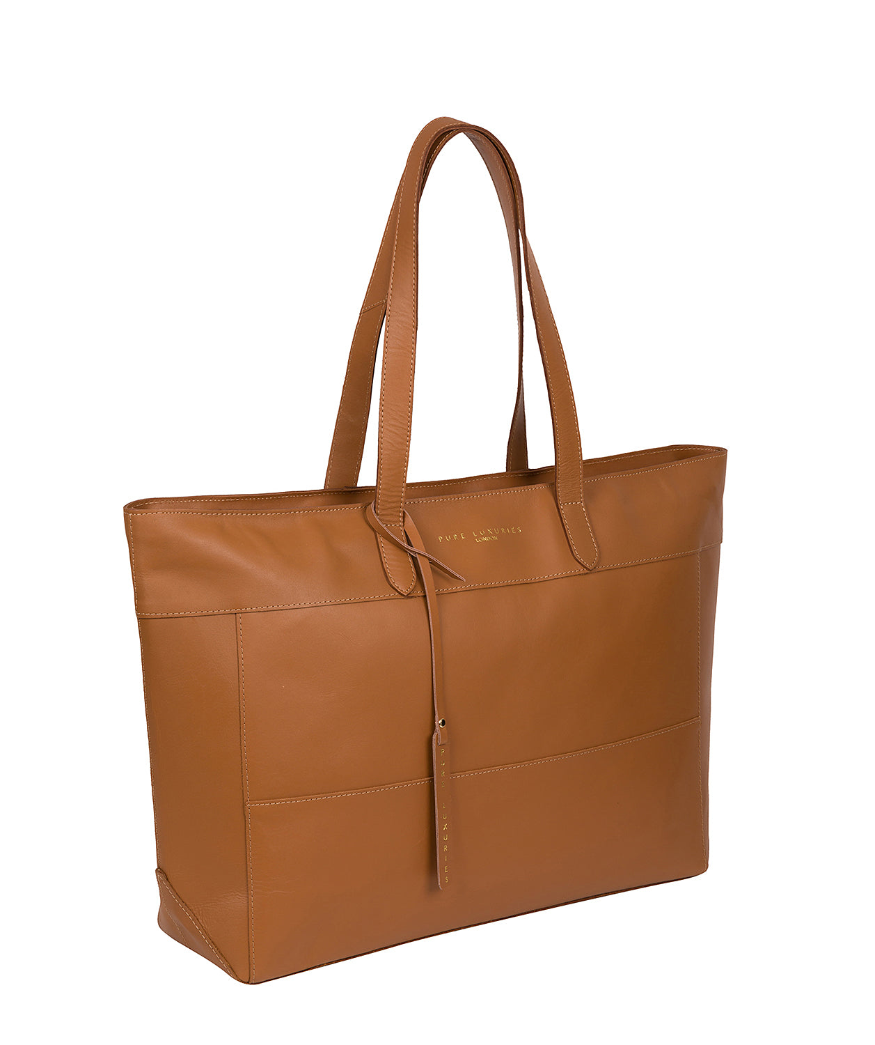 'Milton' Saddle Tan Vegetable-Tanned Leather Tote Bag
