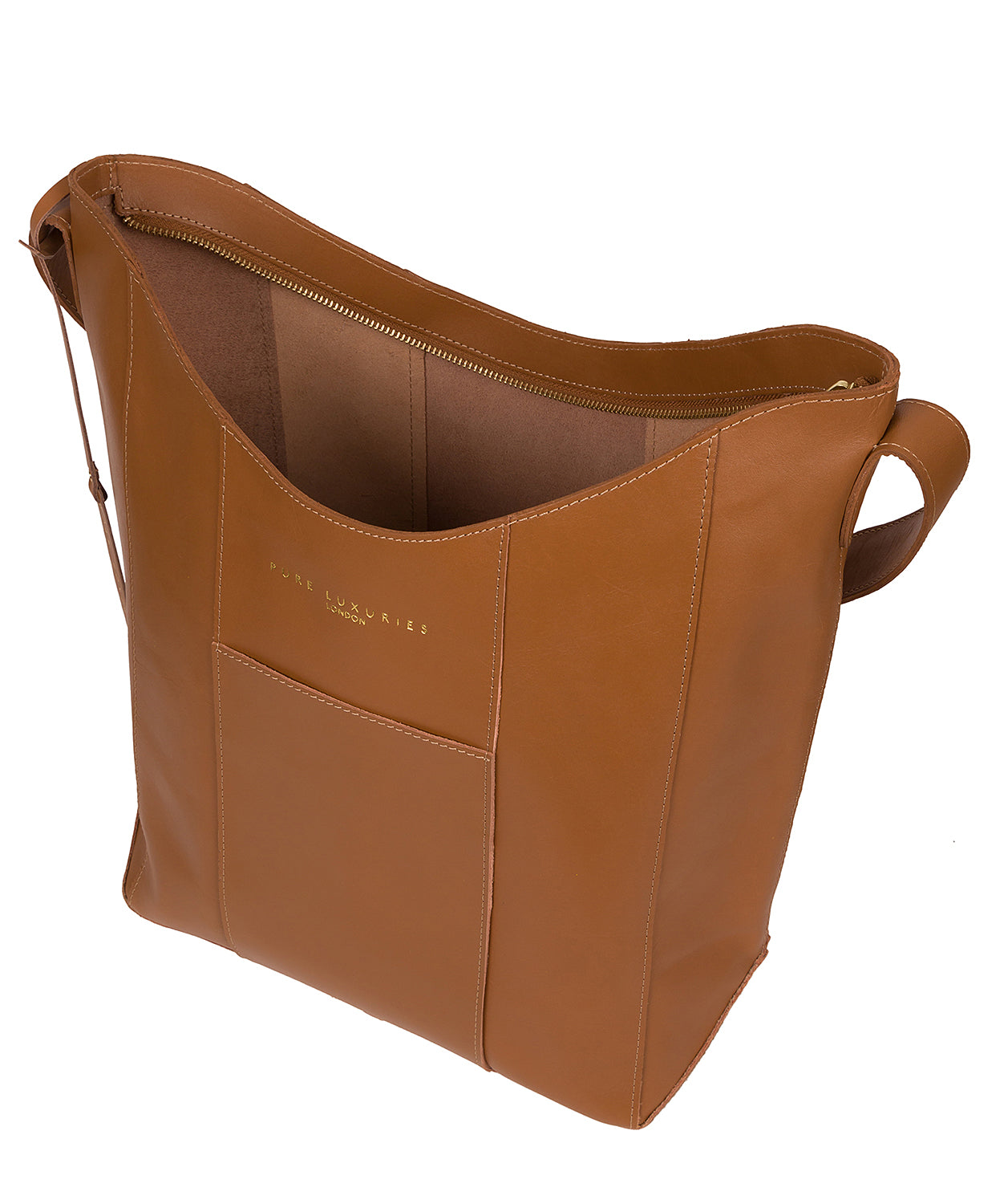 'Winchester' Saddle Tan Vegetable-Tanned Leather Shoulder Bag