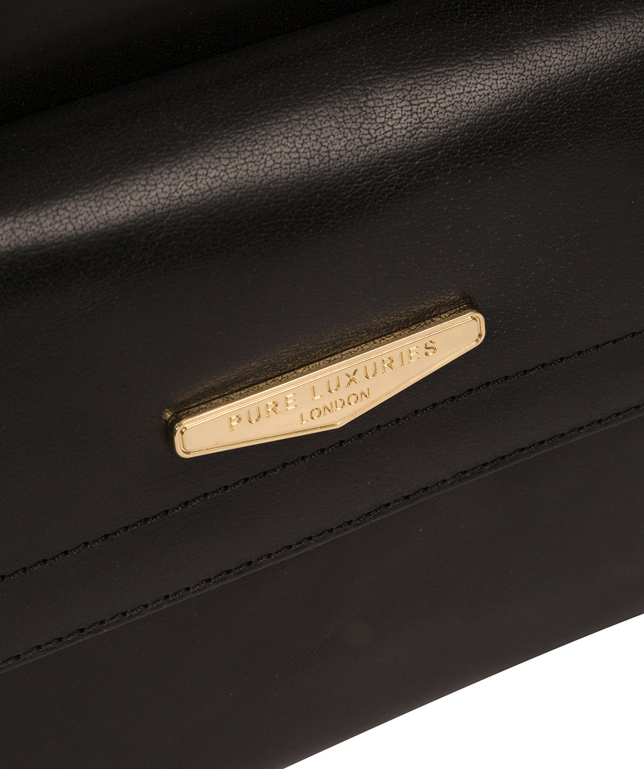 'Penelope' Black Vegetable Tanned-Leather Handbag