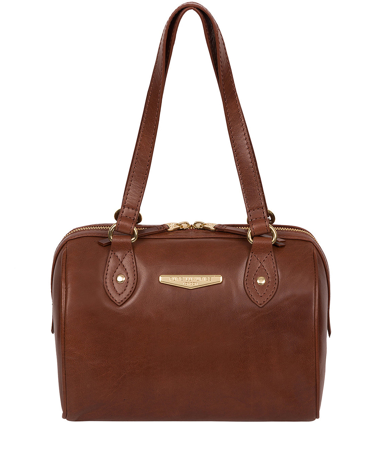 'Verity' Italian Tan Vegetable-Tanned Leather Handbag