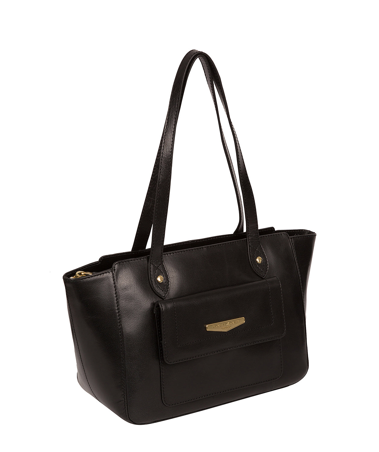 'Marian' Black Leather Handbag