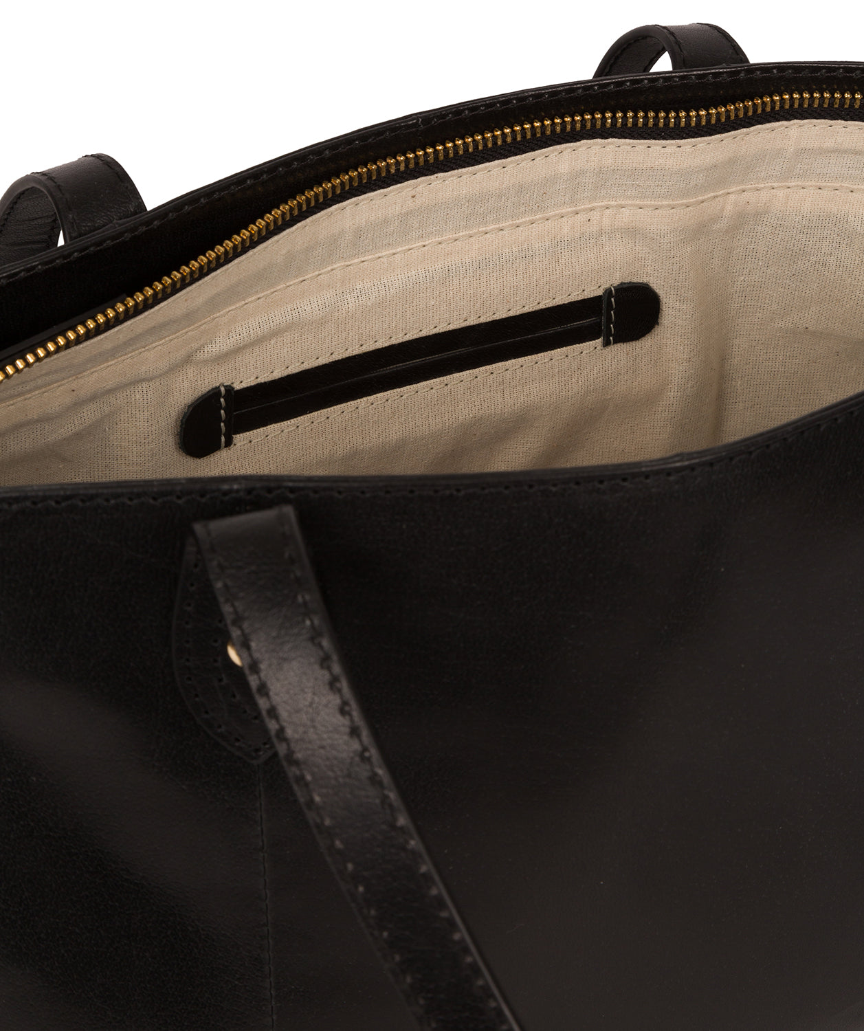 'Marian' Black Leather Handbag