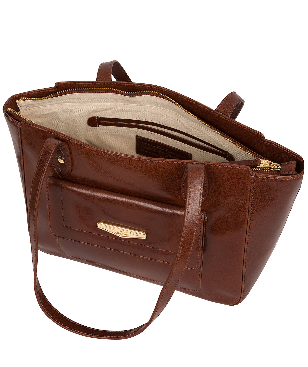 'Marian' Italian Tan Leather Handbag