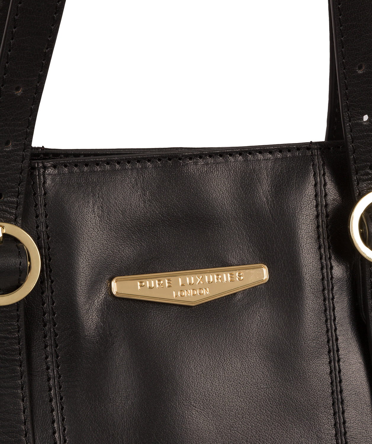 'Rosie' Black Leather Handbag