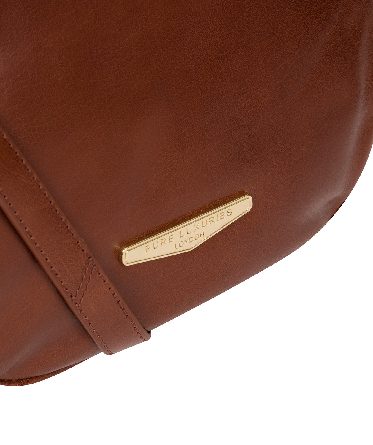 'Kaye' Italian Tan Leather Shoulder Bag