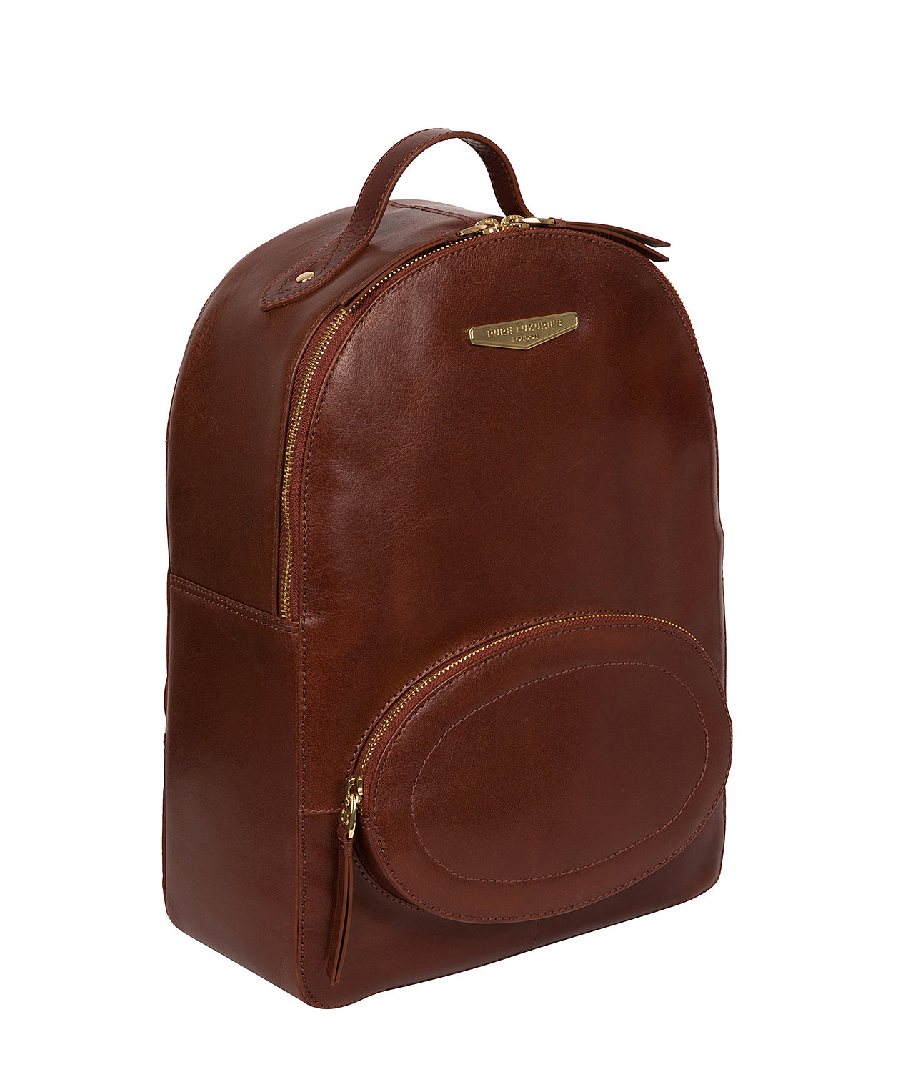 'Christina' Italian Tan Leather Backpack