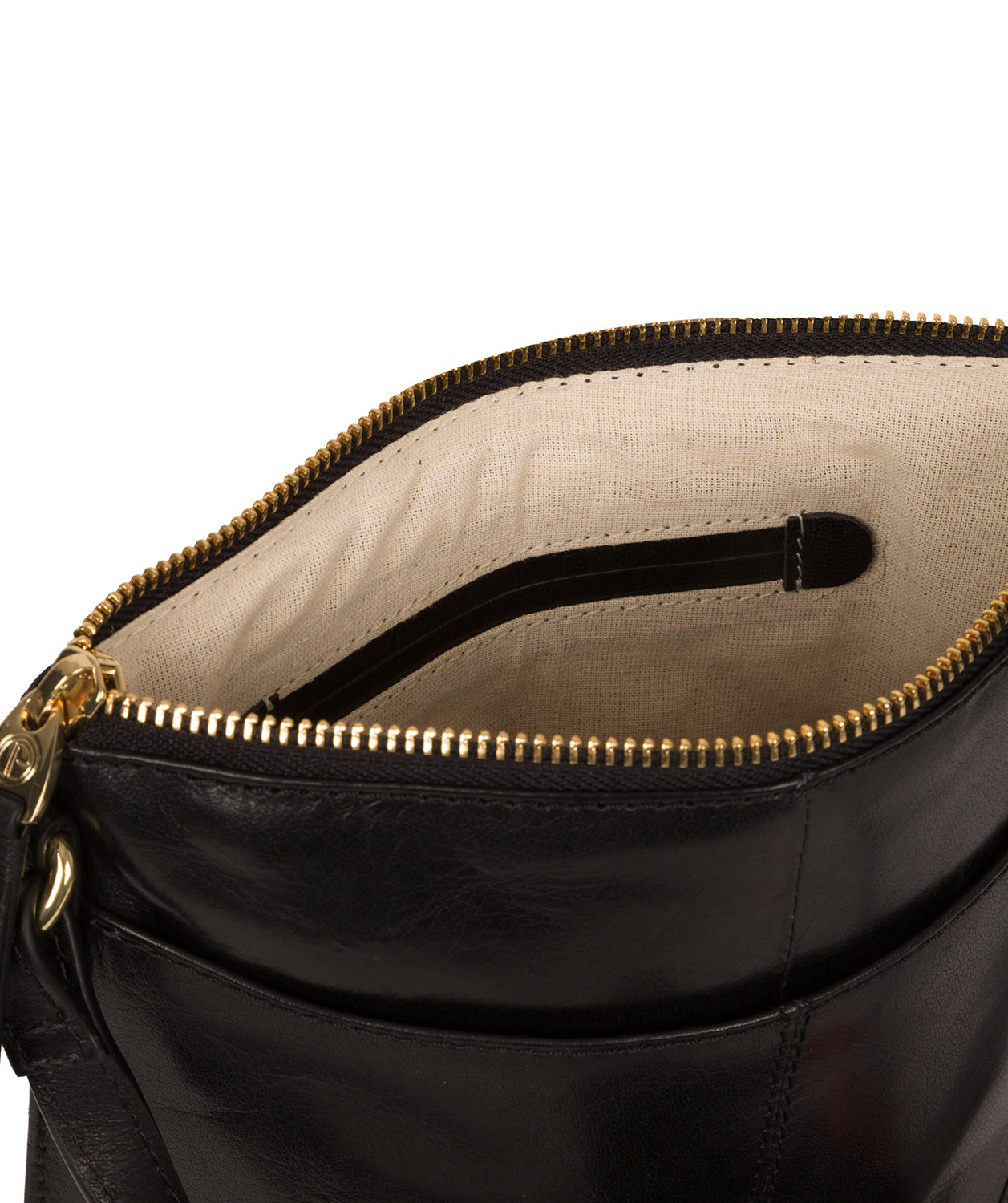 'Kimberley' Black Leather Cross Body Bag