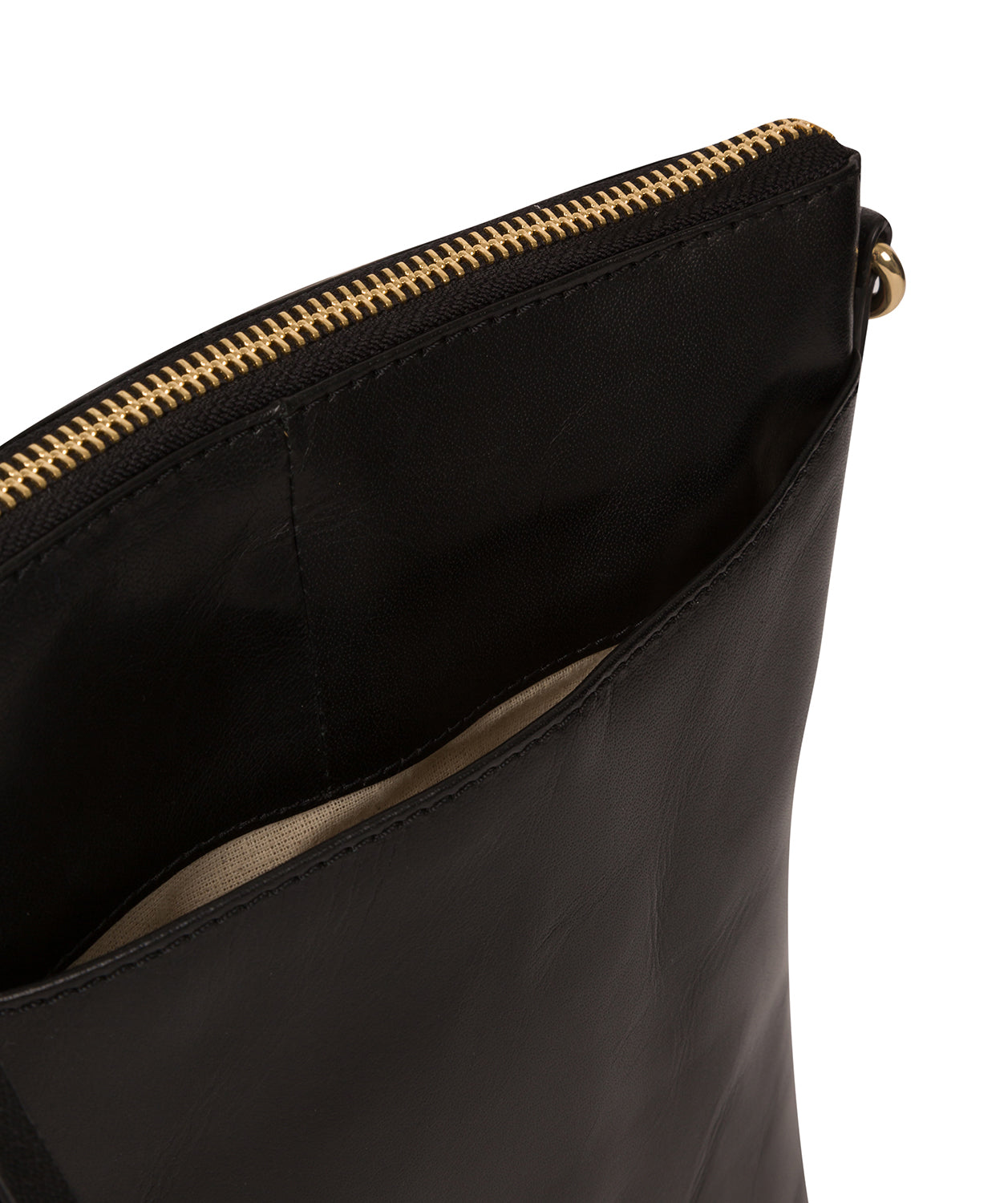 'Kimberley' Black Leather Cross Body Bag