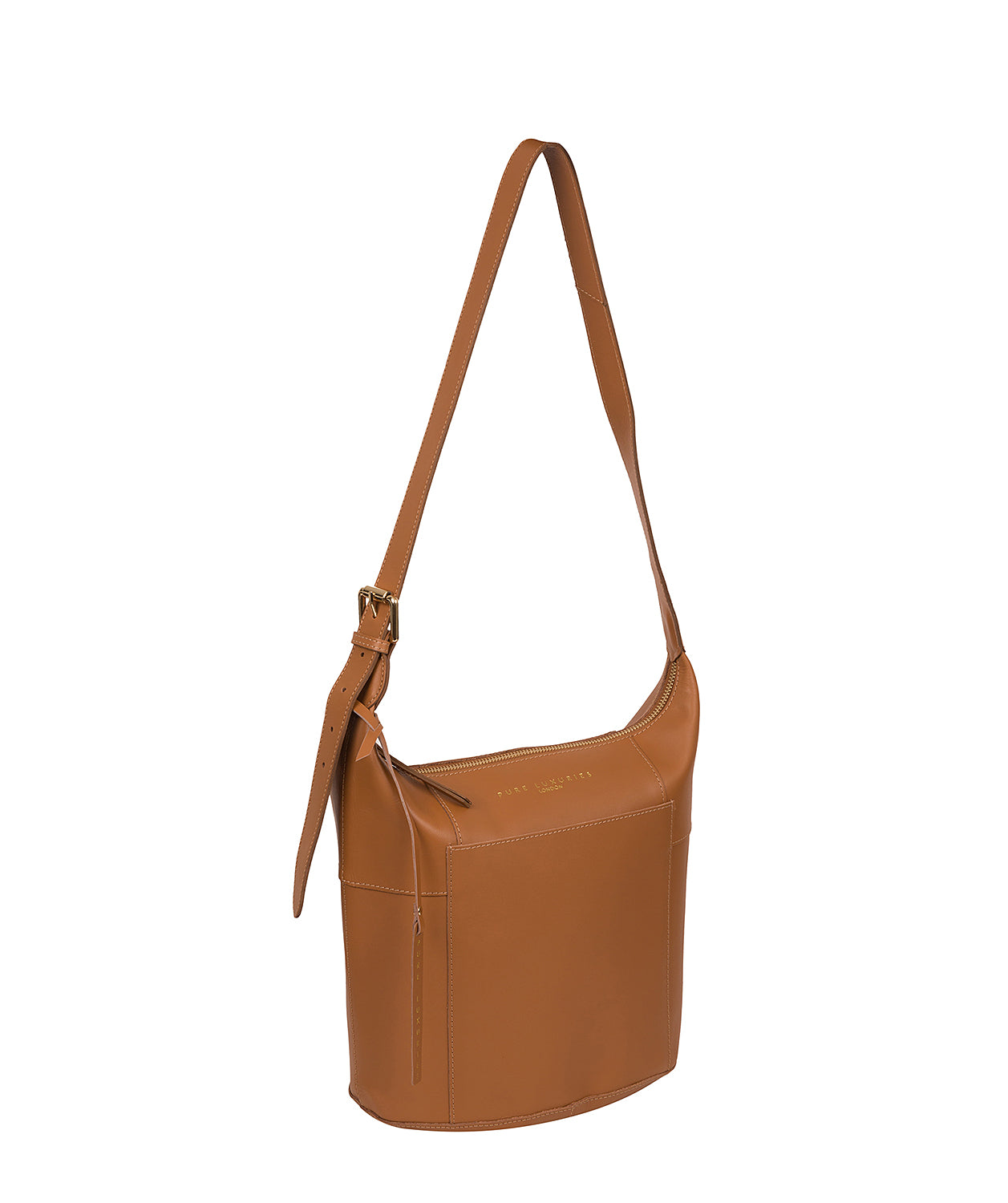 'Chichester' Saddle Tan Vegetable-Tanned Leather Shoulder Bag