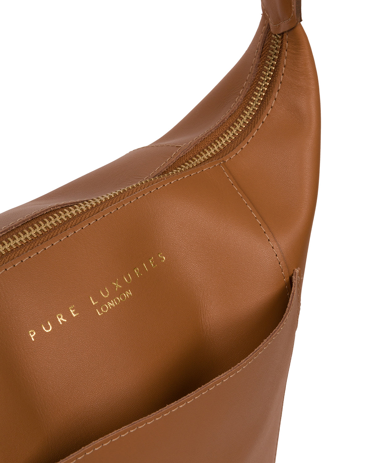 'Chichester' Saddle Tan Vegetable-Tanned Leather Shoulder Bag