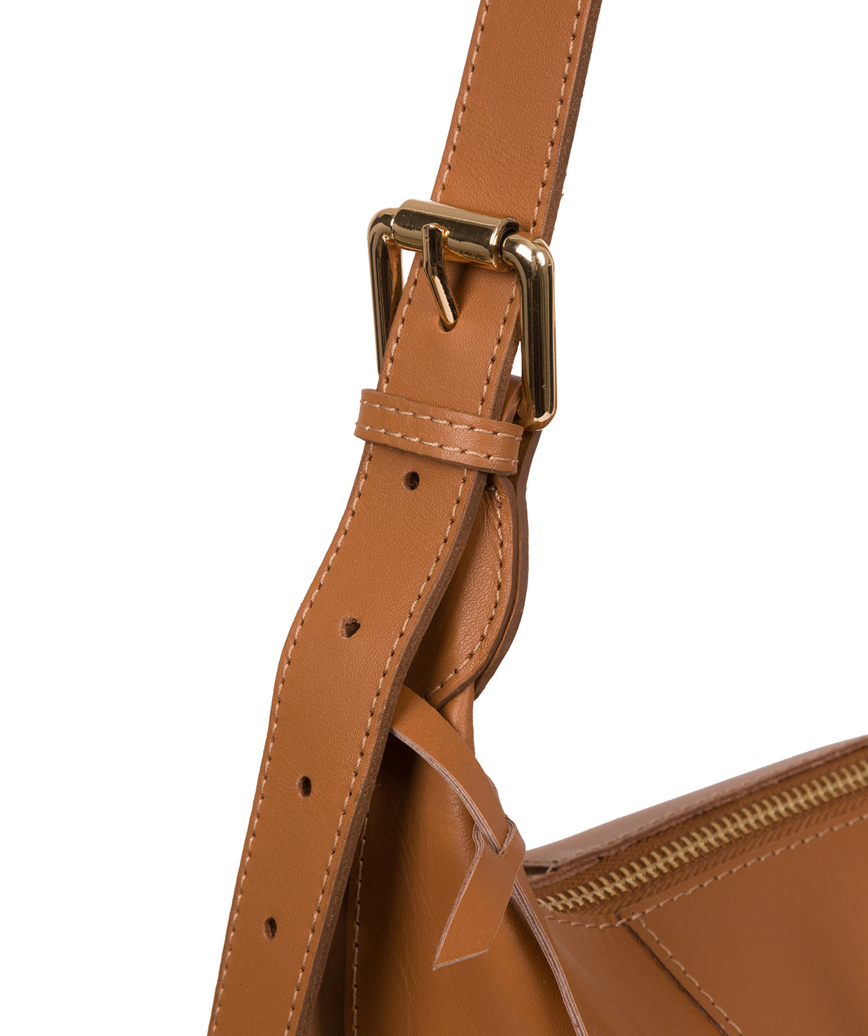 'Chichester' Saddle Tan Vegetable-Tanned Leather Shoulder Bag