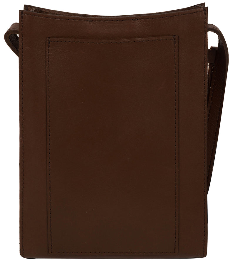 'Barton' Ombré Chestnut Vegetable-Tanned Leather Phone Bag