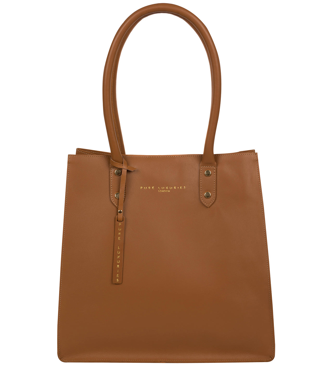 'Henley' Saddle Tan Vegetable-Tanned Leather Shopper Bag