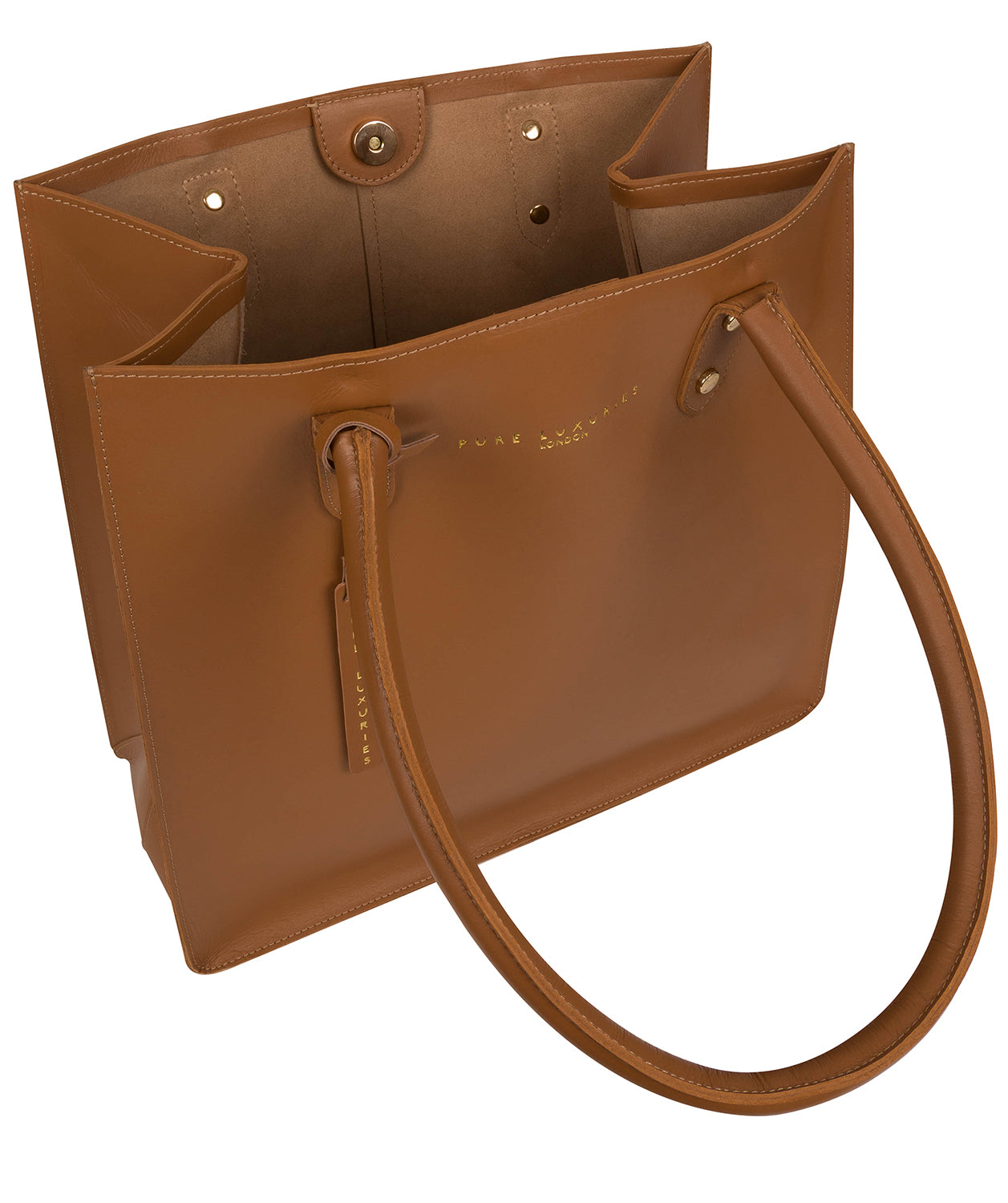 'Henley' Saddle Tan Vegetable-Tanned Leather Shopper Bag