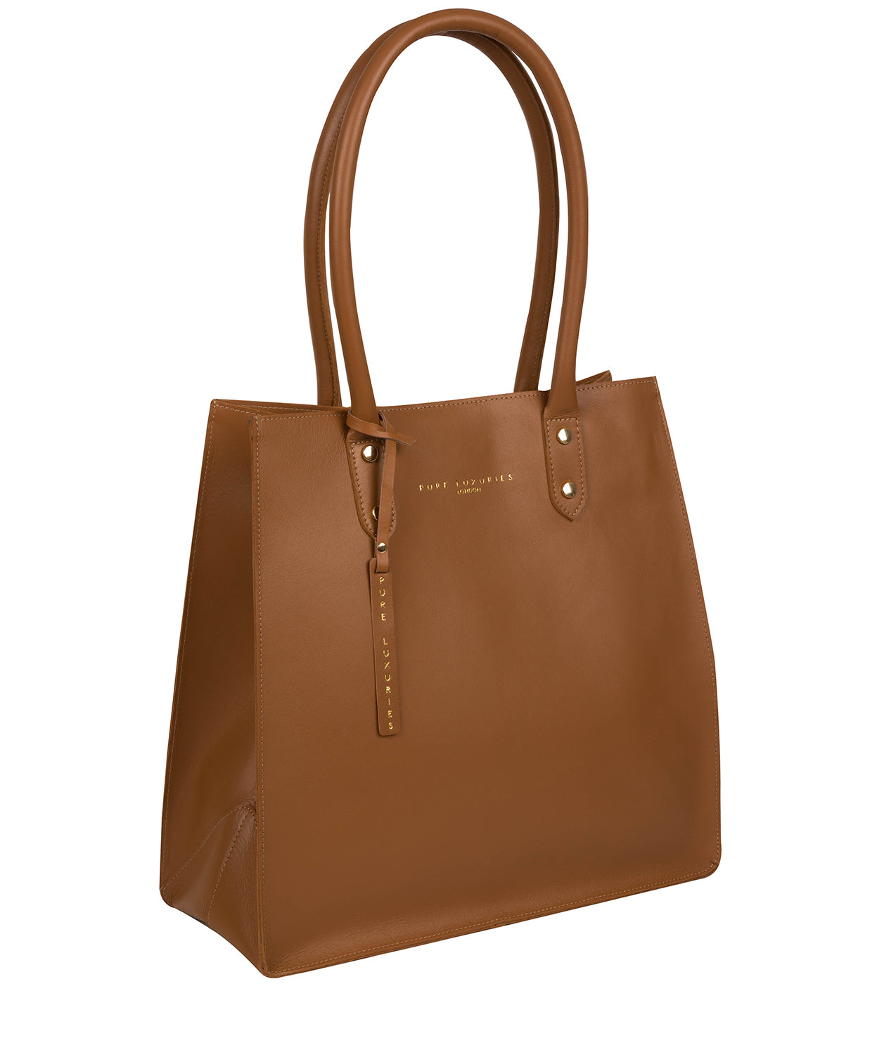 'Henley' Saddle Tan Vegetable-Tanned Leather Shopper Bag