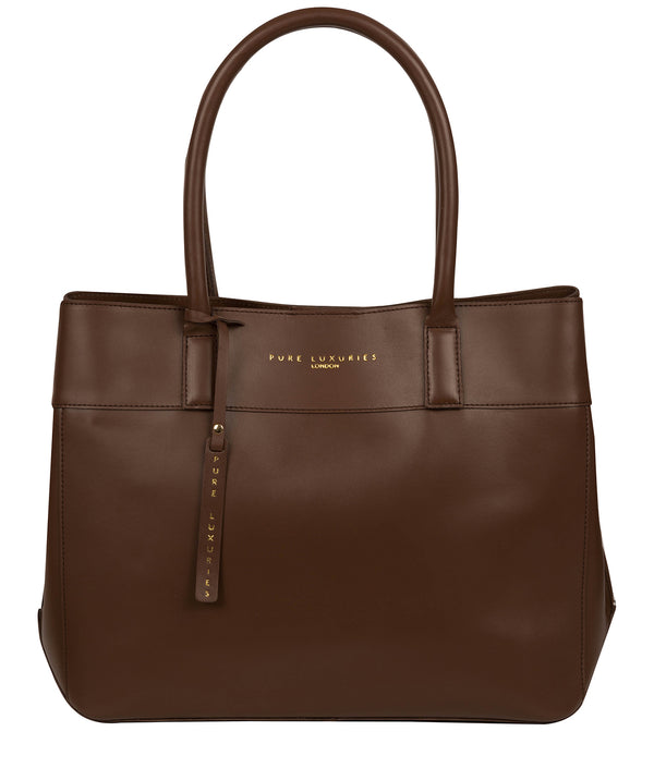 'Amesbury' Ombre Chestnut Vegetable-Tanned Leather Handbag