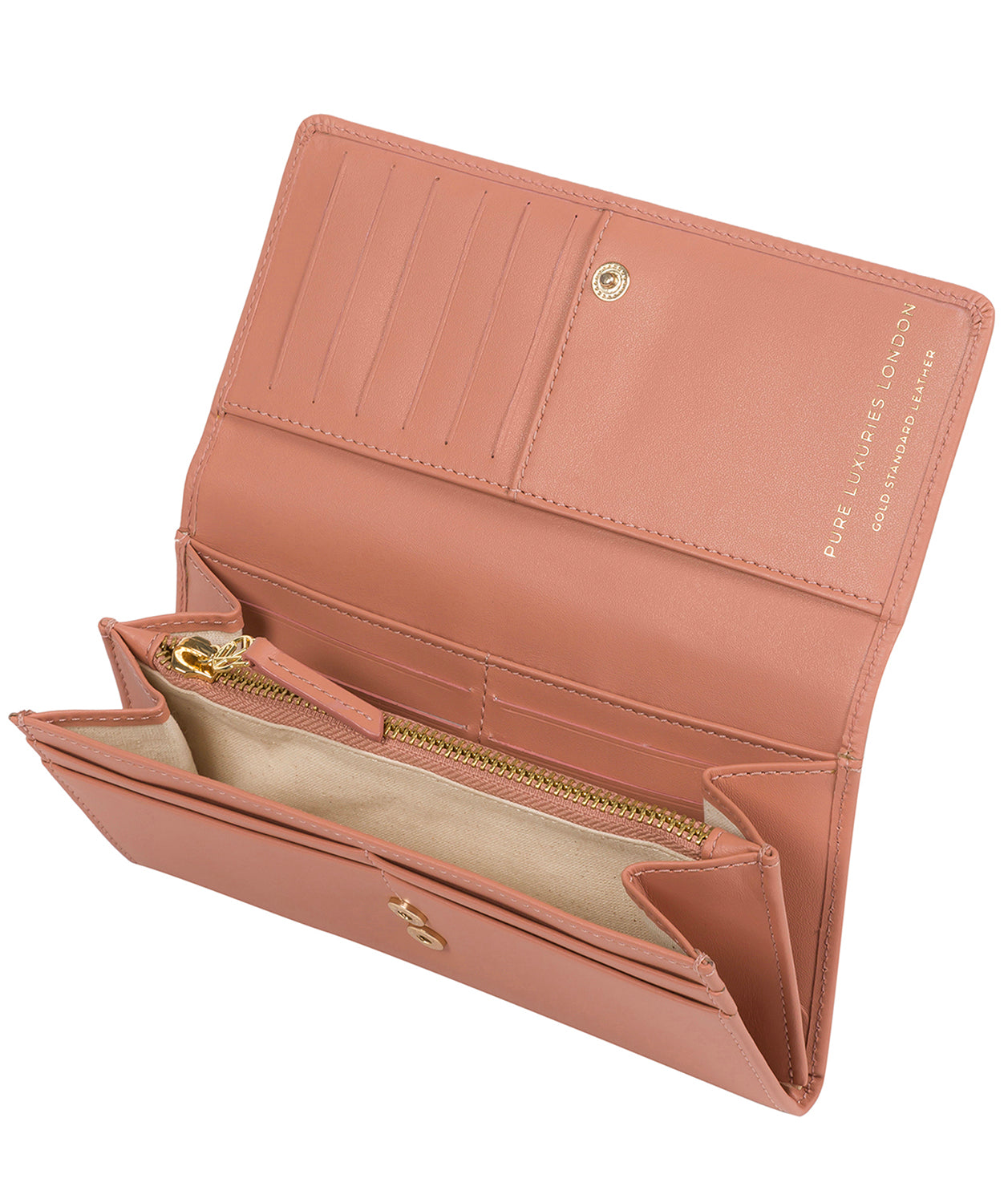 'Paris' Misty Rose Leather Purse