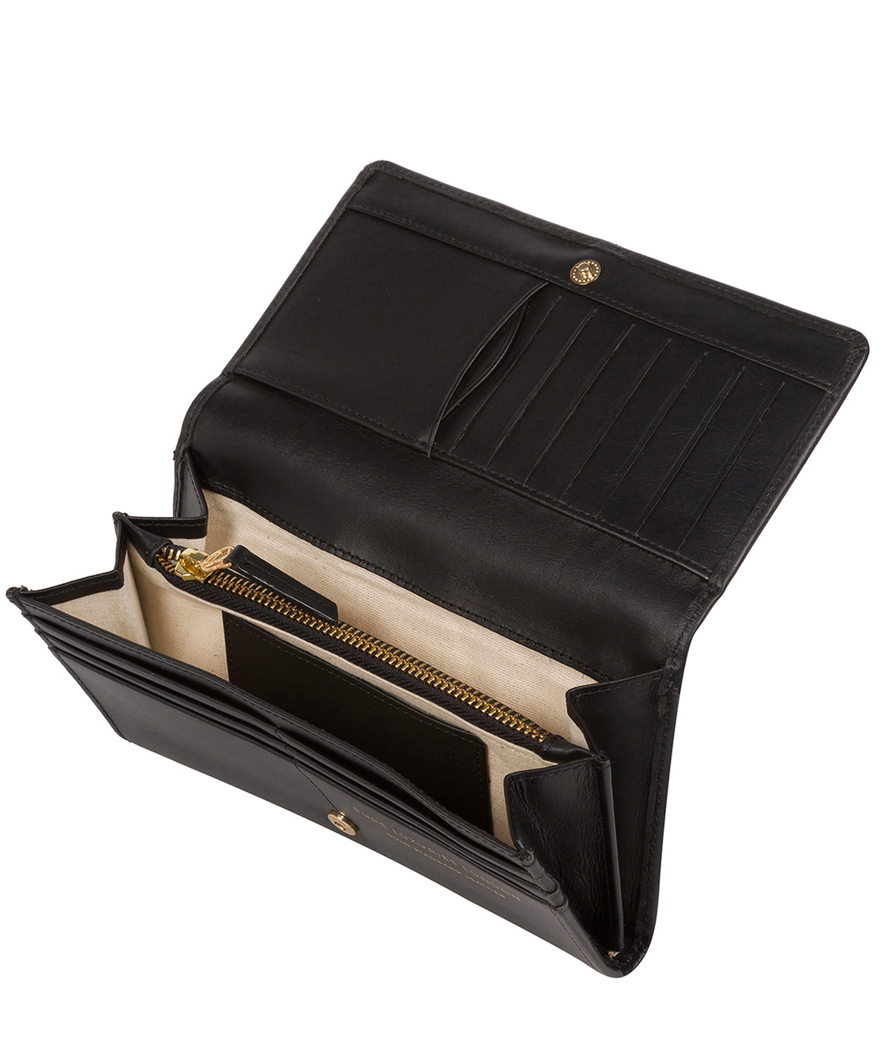 'Marseille' Black Leather Purse
