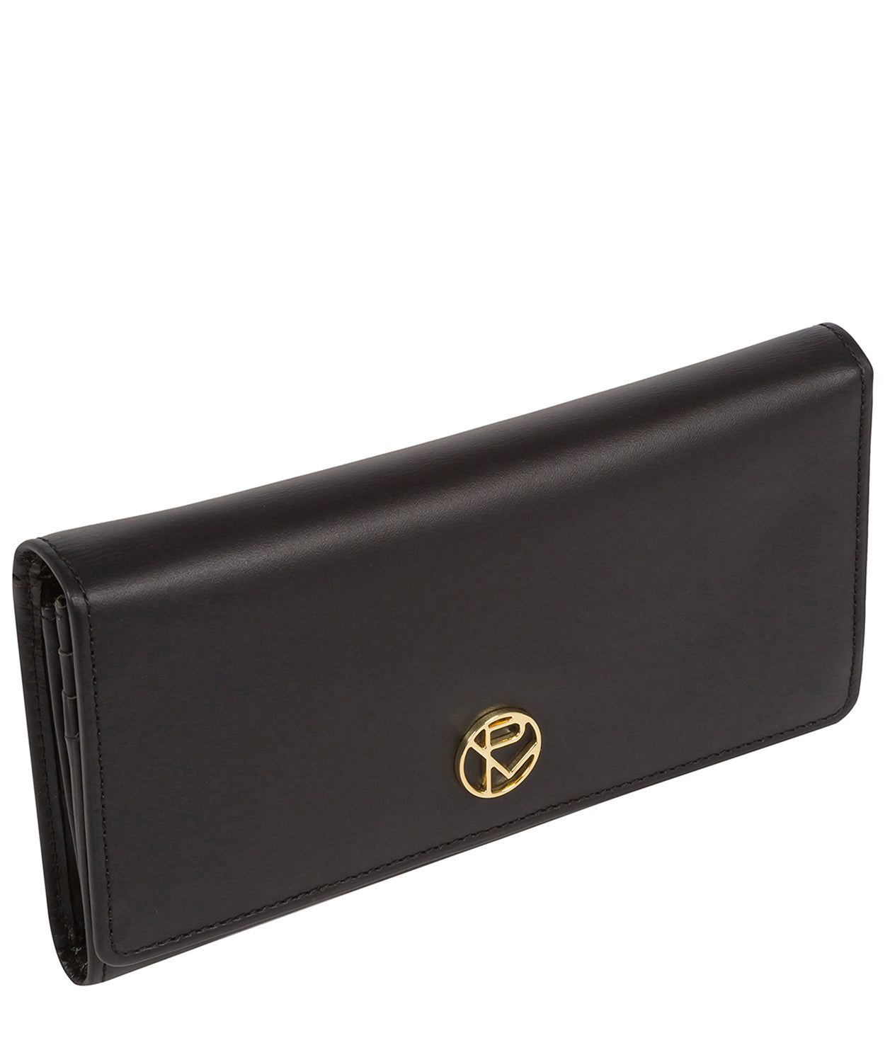 'Marseille' Black Leather Purse