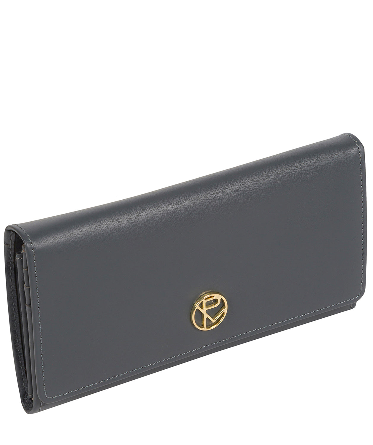 'Marseille' Smoky Blue Leather Purse