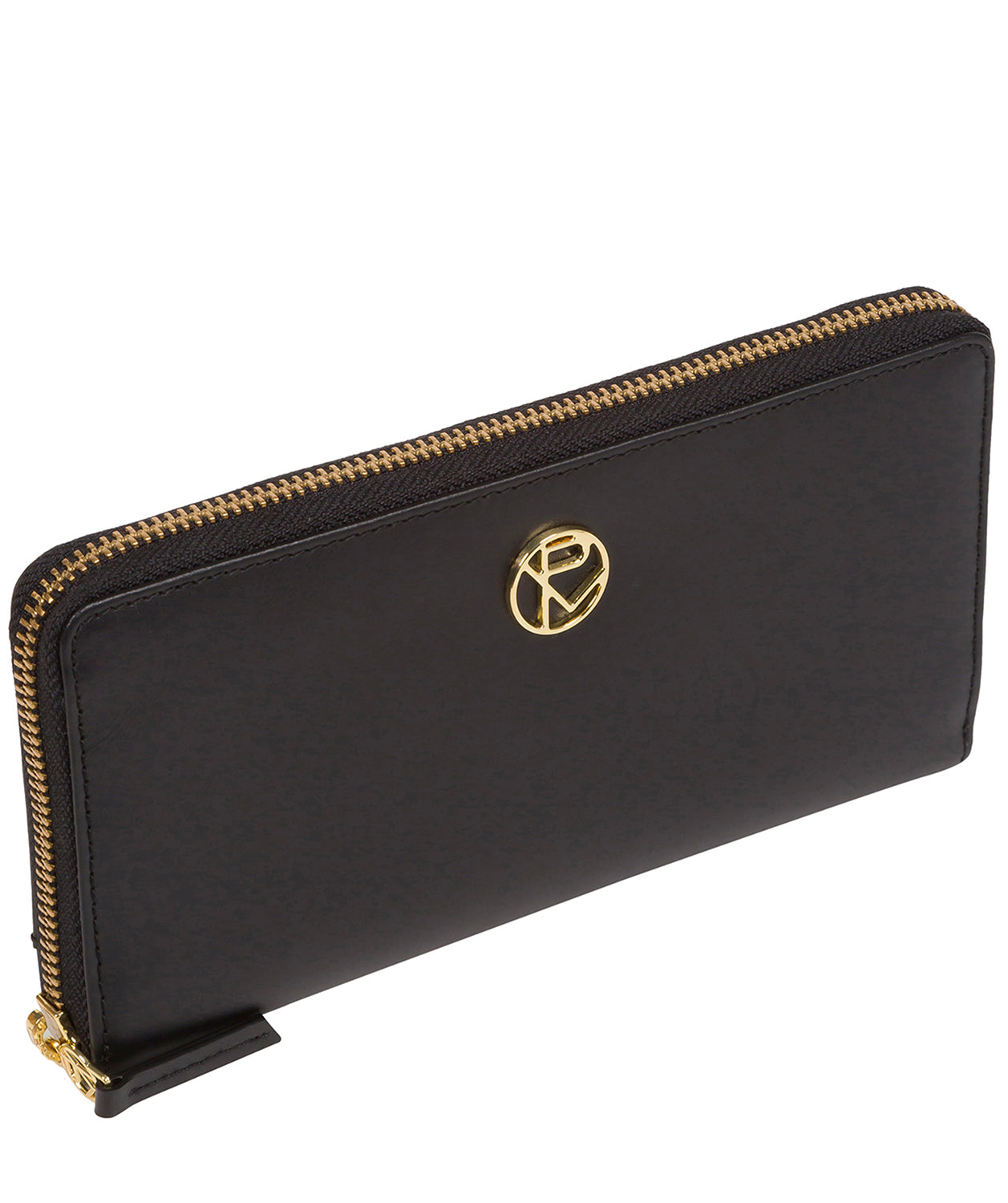 'Nimes' Black Leather Purse