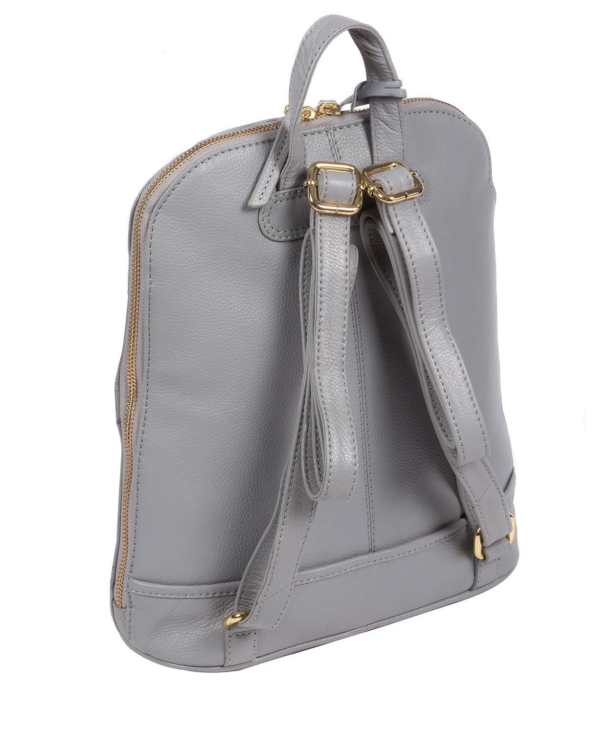 'Elland' Grey Leather Backpack