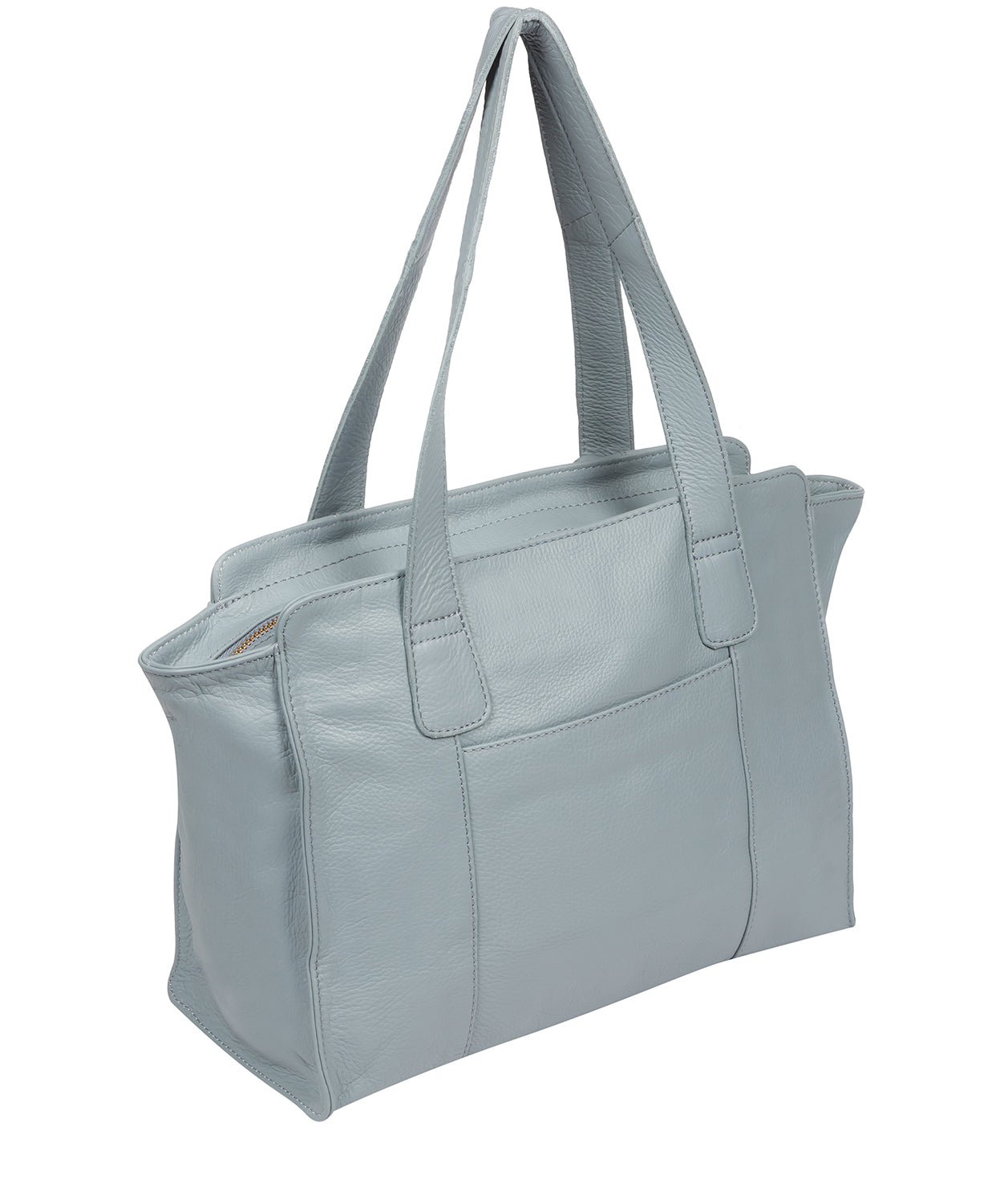 'Alexandra' Cashmere Blue Leather Handbag
