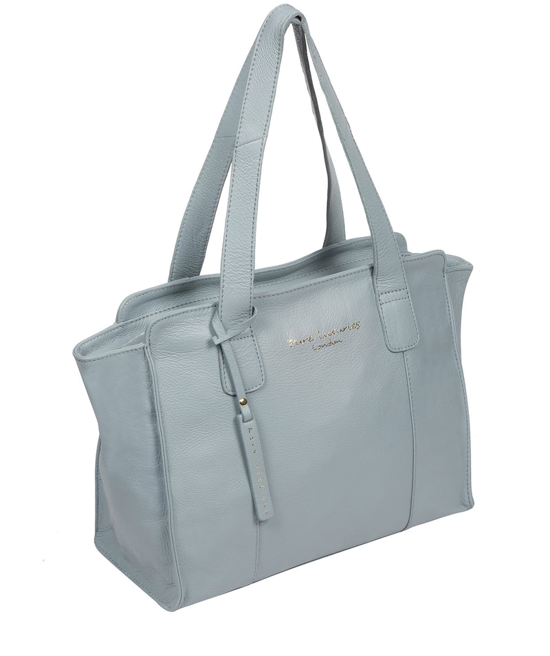 'Alexandra' Cashmere Blue Leather Handbag