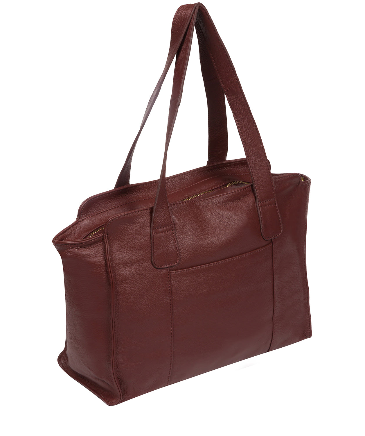 'Alexandra' Rich Chestnut Leather Handbag
