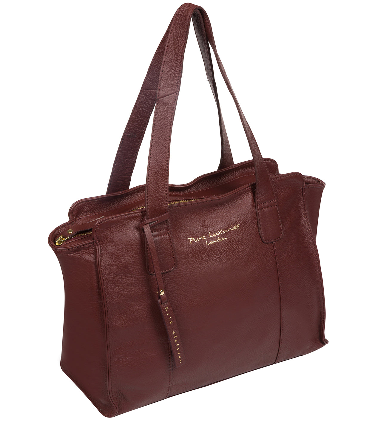 'Alexandra' Rich Chestnut Leather Handbag