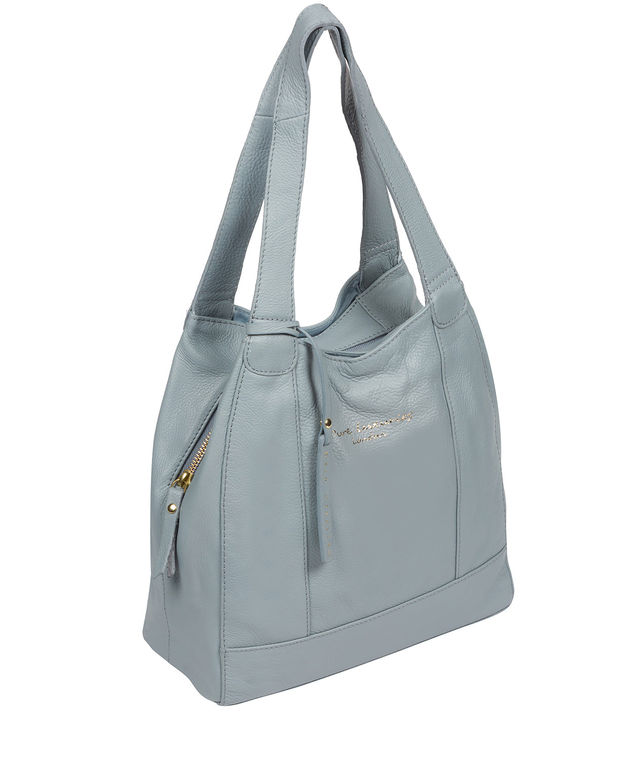 'Colette' Cashmere Blue Leather Handbag