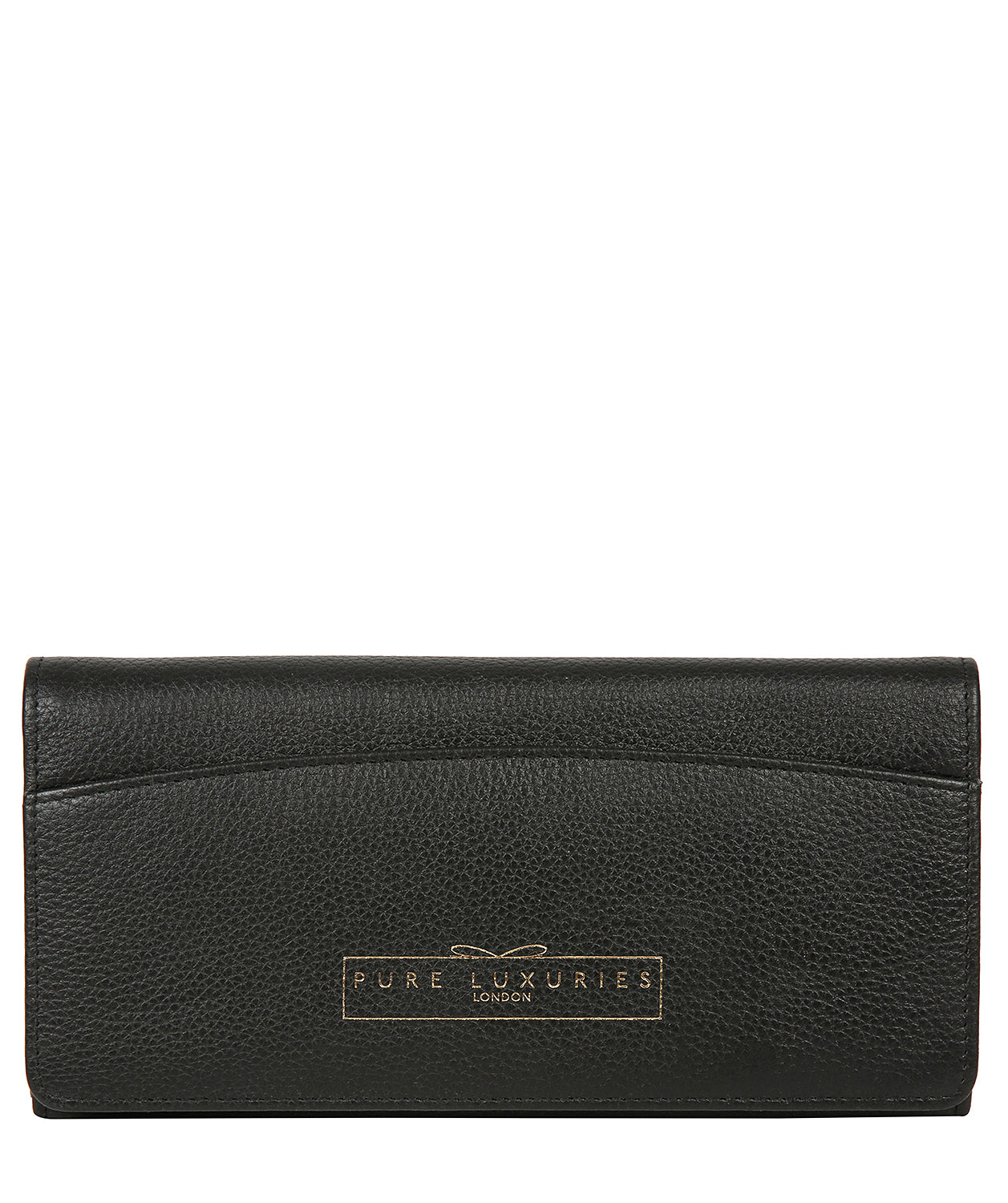 'Izabel' Black Leather Purse