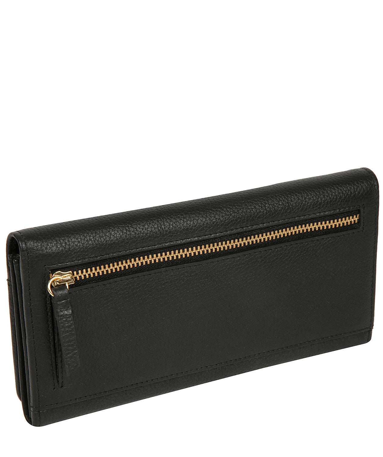 'Izabel' Black Leather Purse