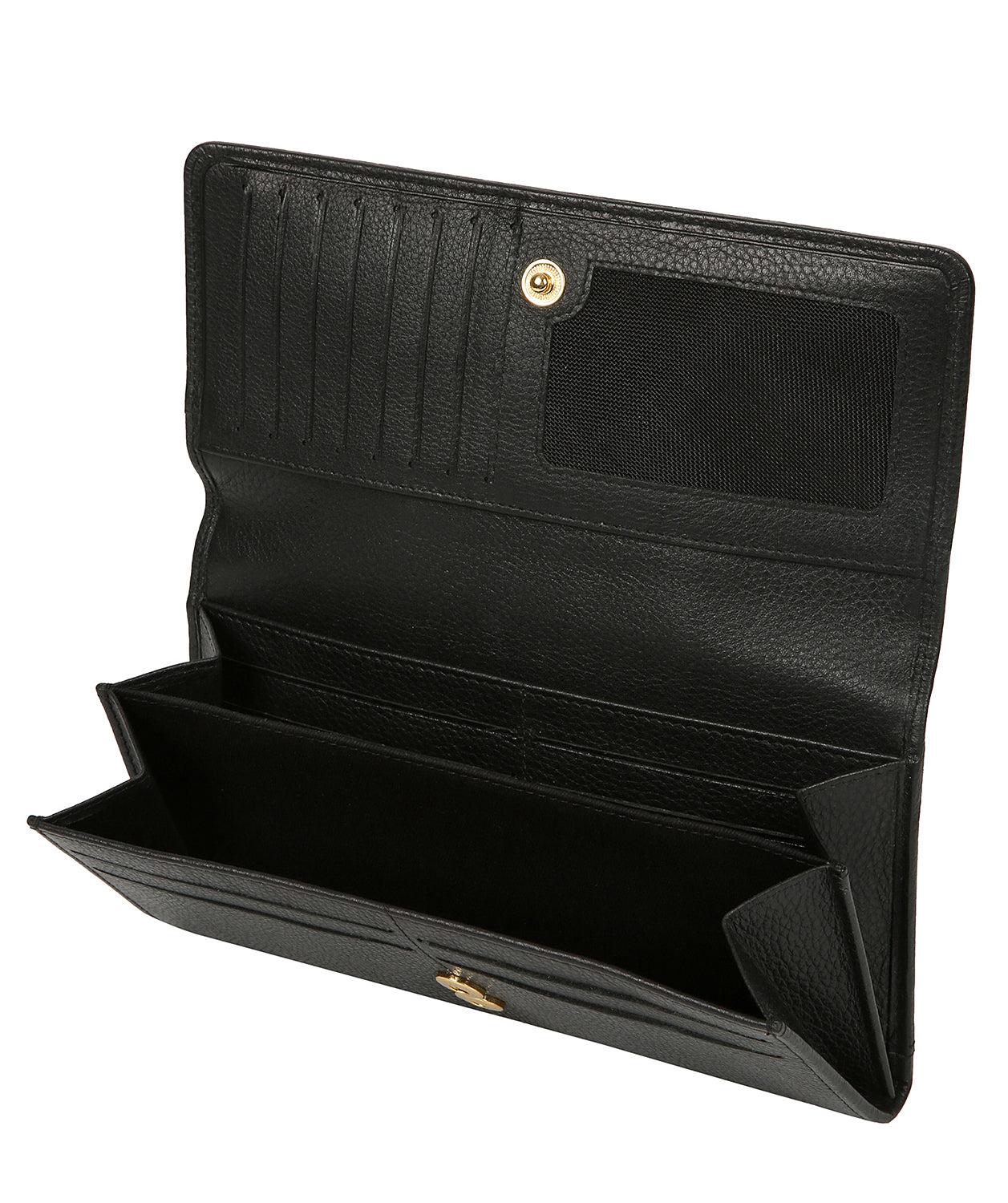 'Izabel' Black Leather Purse