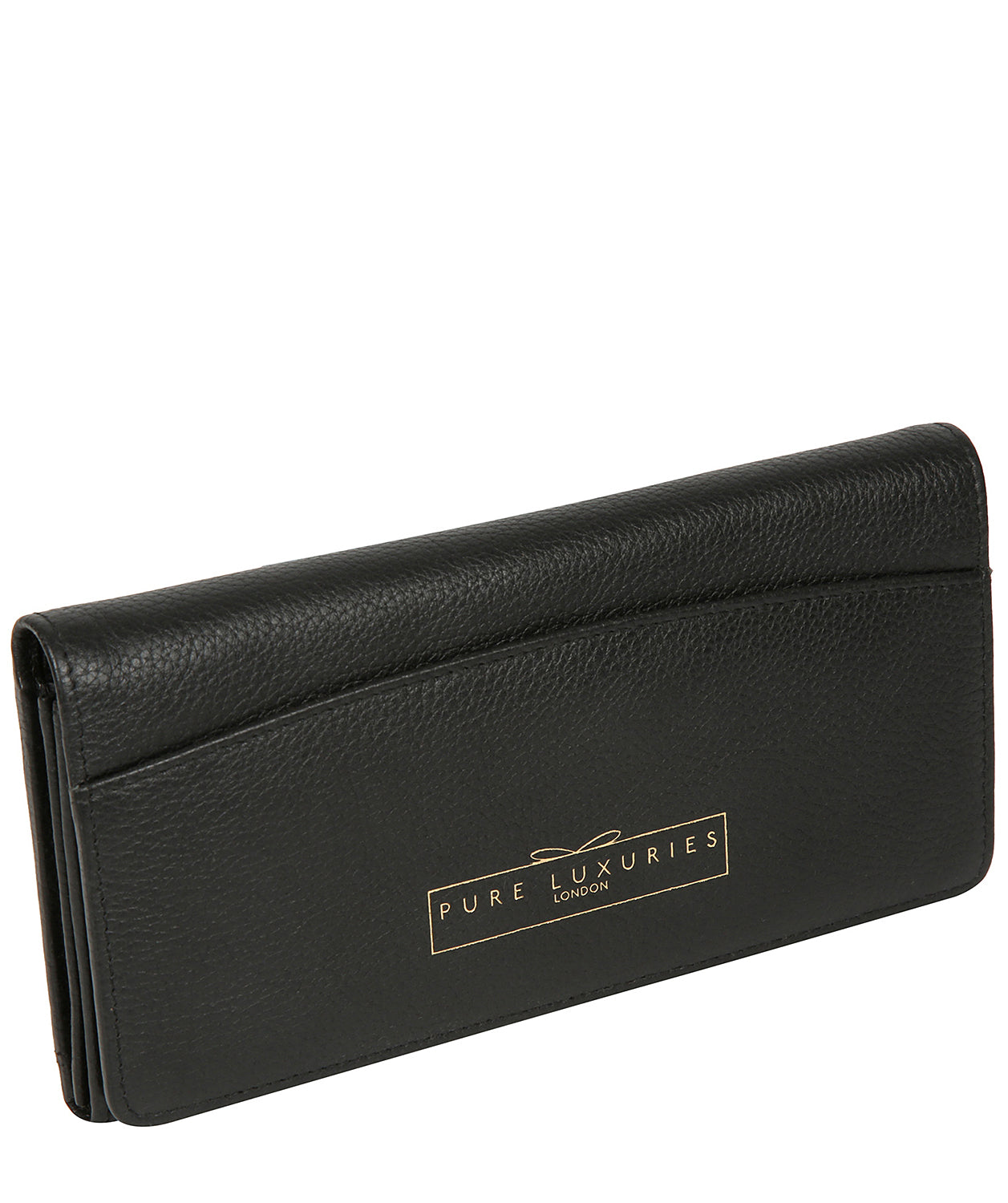 'Izabel' Black Leather Purse