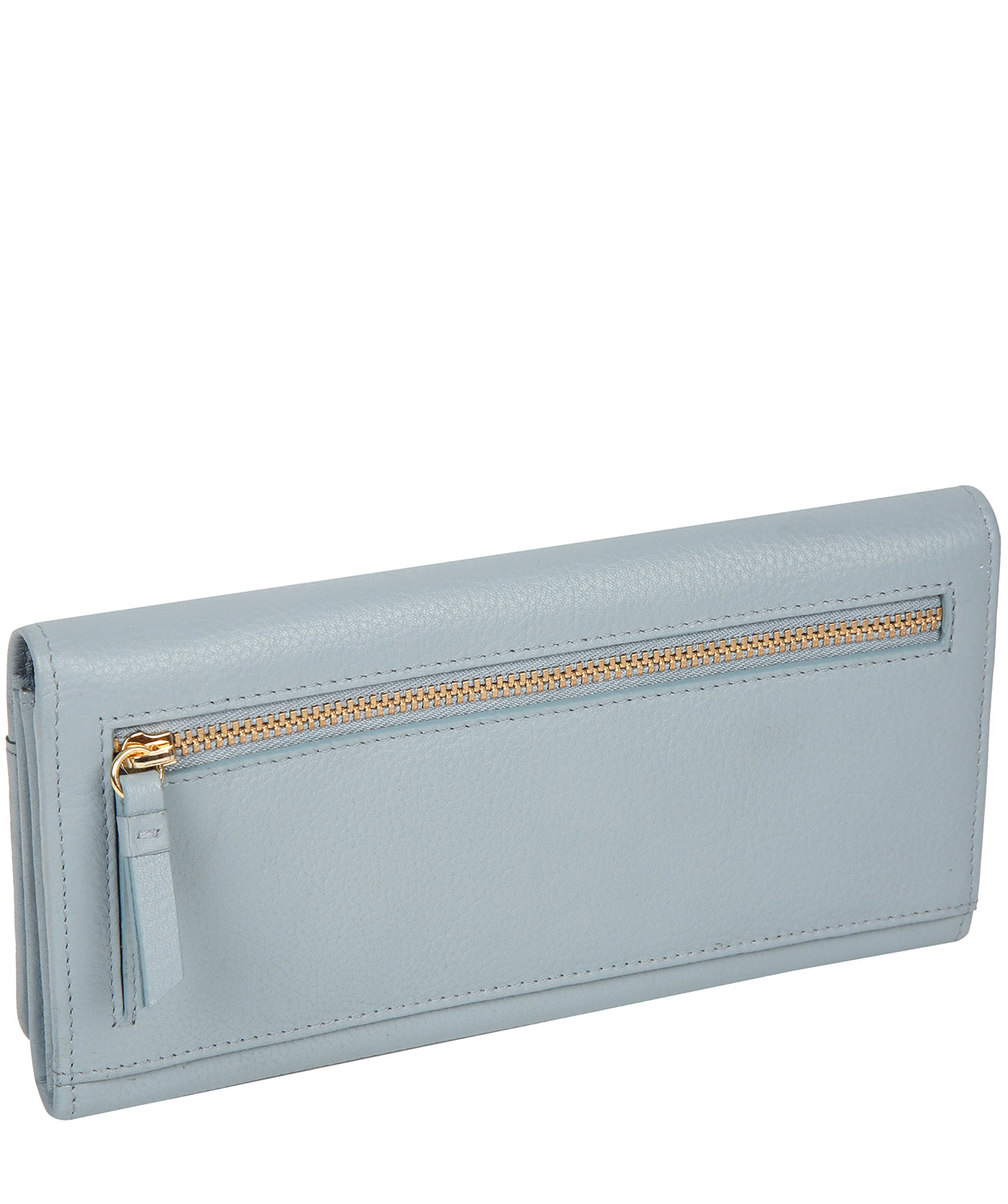 'Izabel' Cashmere Blue Leather Purse