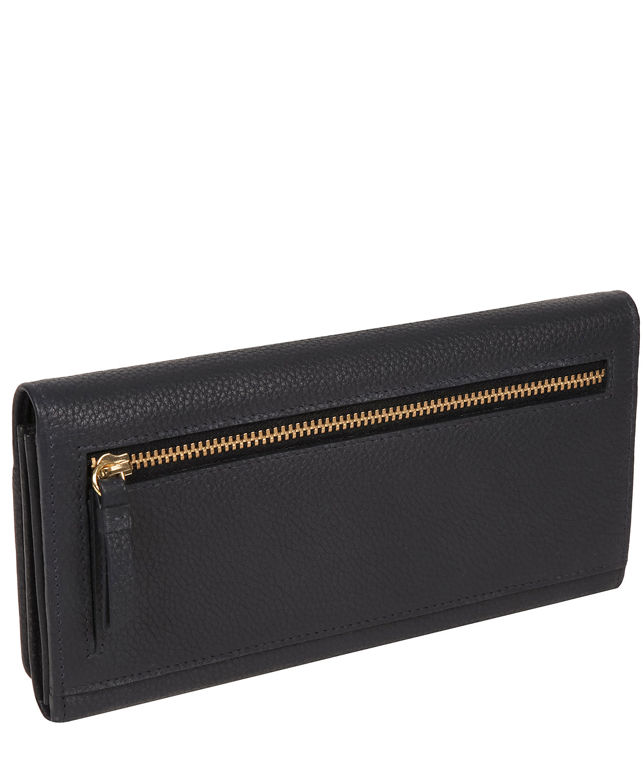 'Izabel' Navy Leather Purse