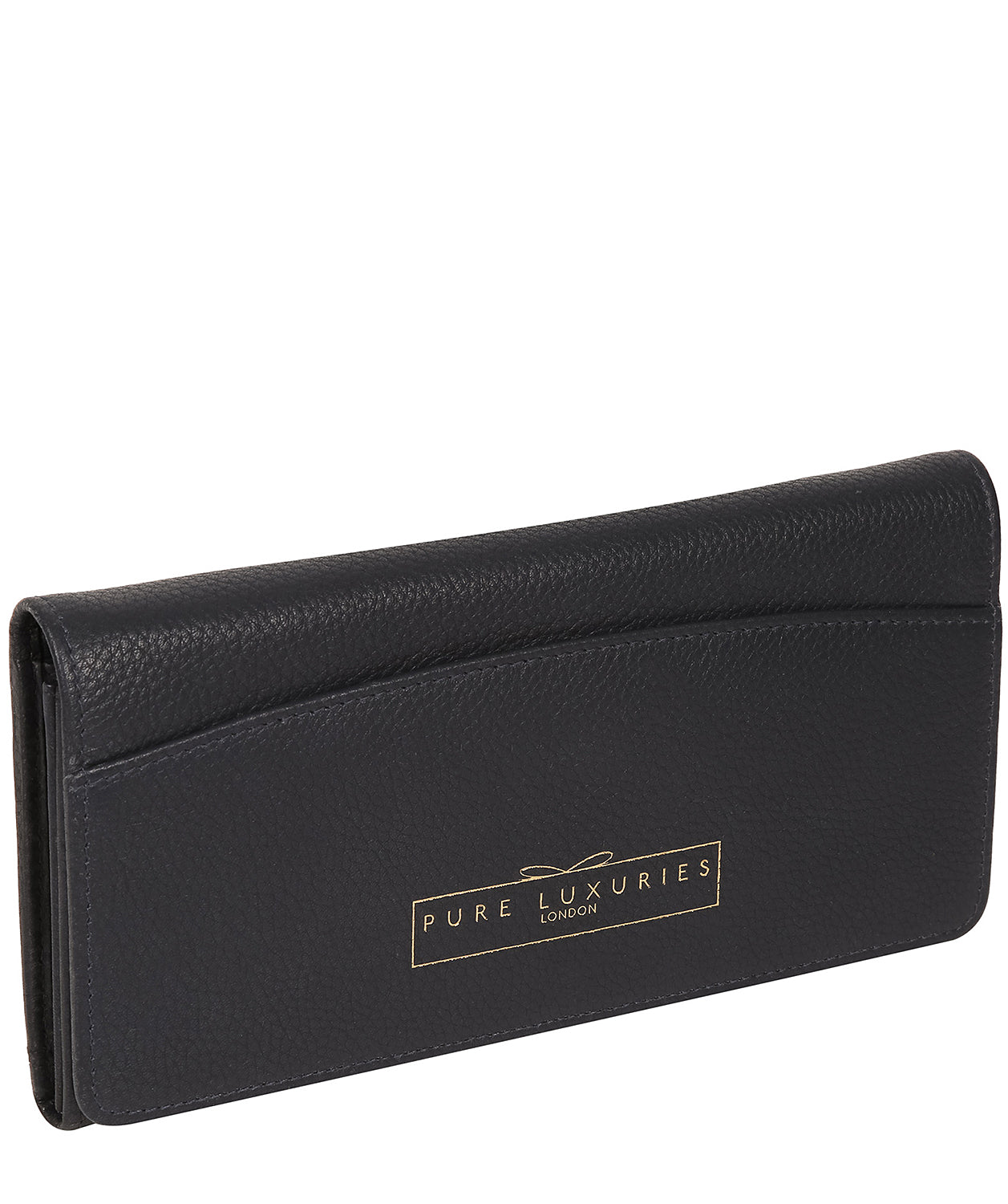 'Izabel' Navy Leather Purse