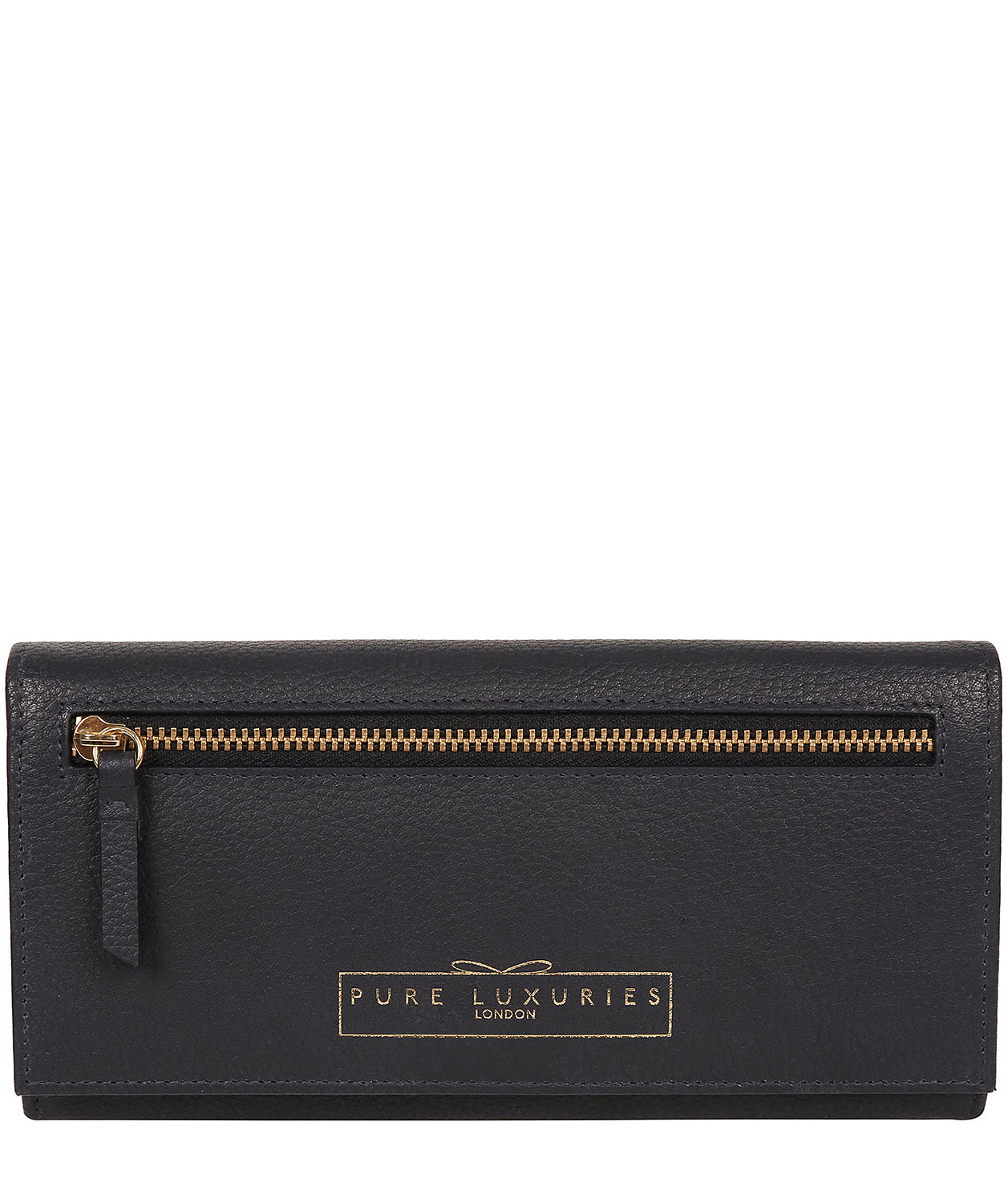 'Monika' Navy Leather Purse
