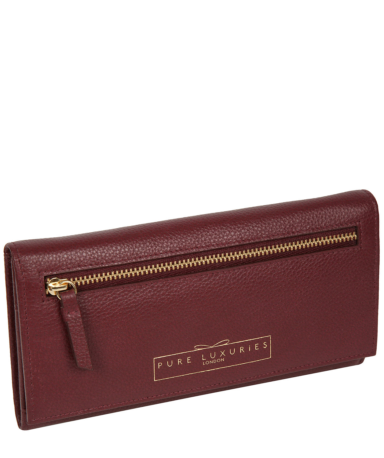 'Monika' Pomegranate Leather Purse