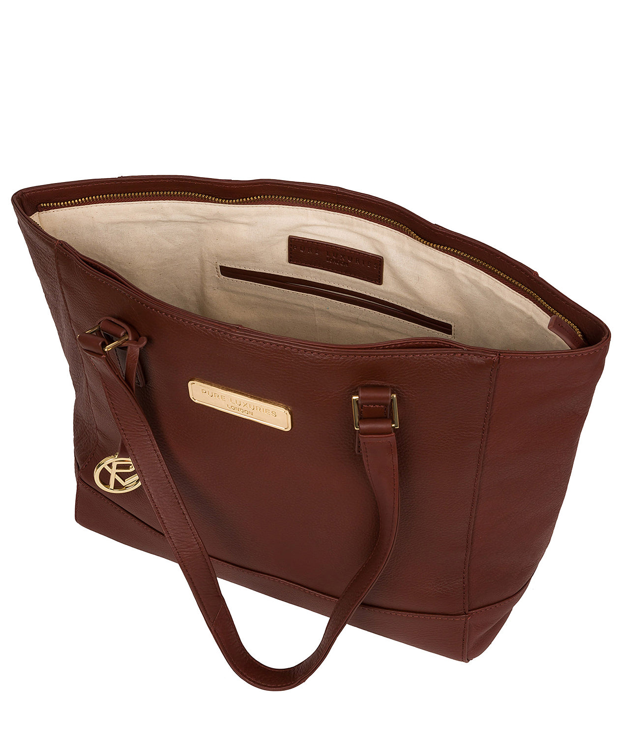 'Sophie' Chestnut Leather Tote Bag