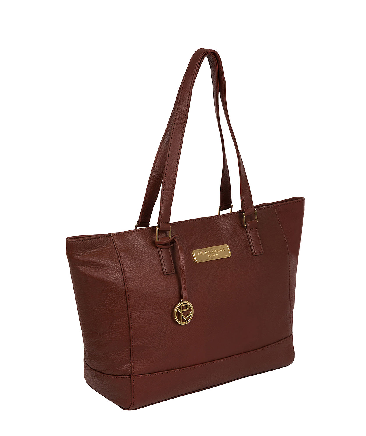 'Sophie' Chestnut Leather Tote Bag