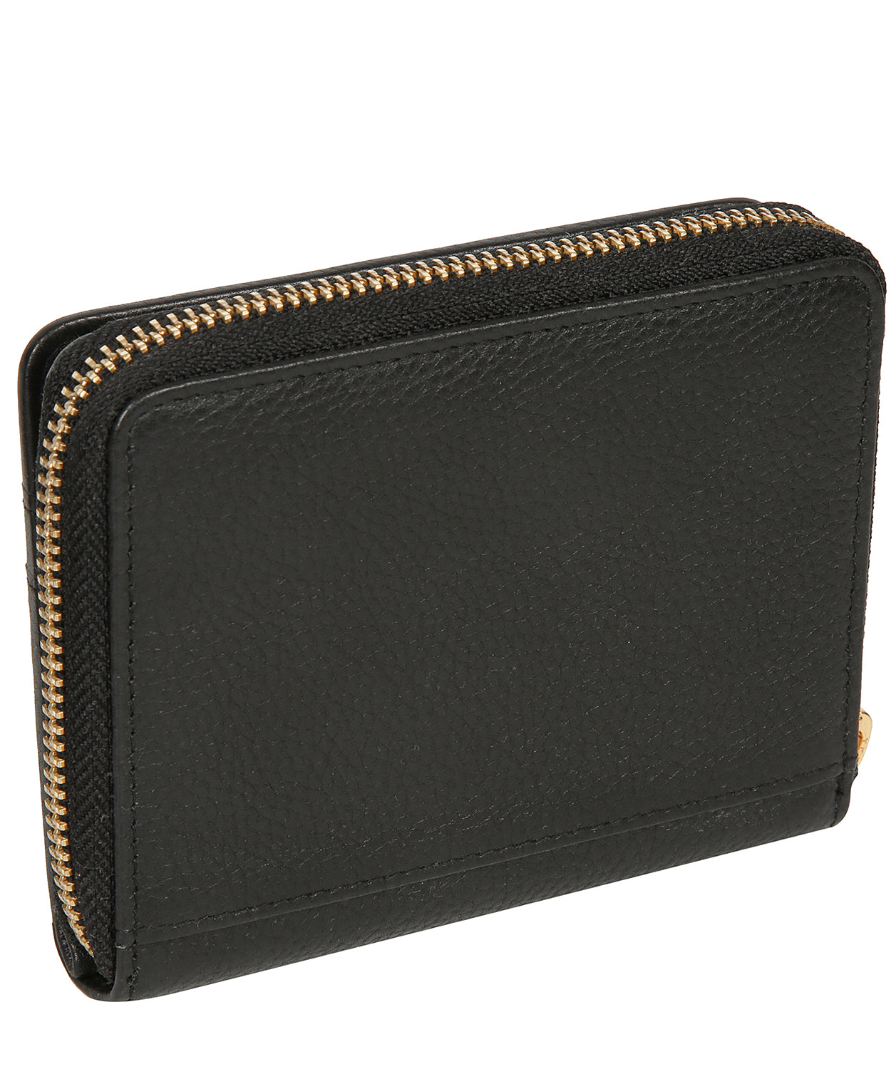 'Emely' Black Leather Purse
