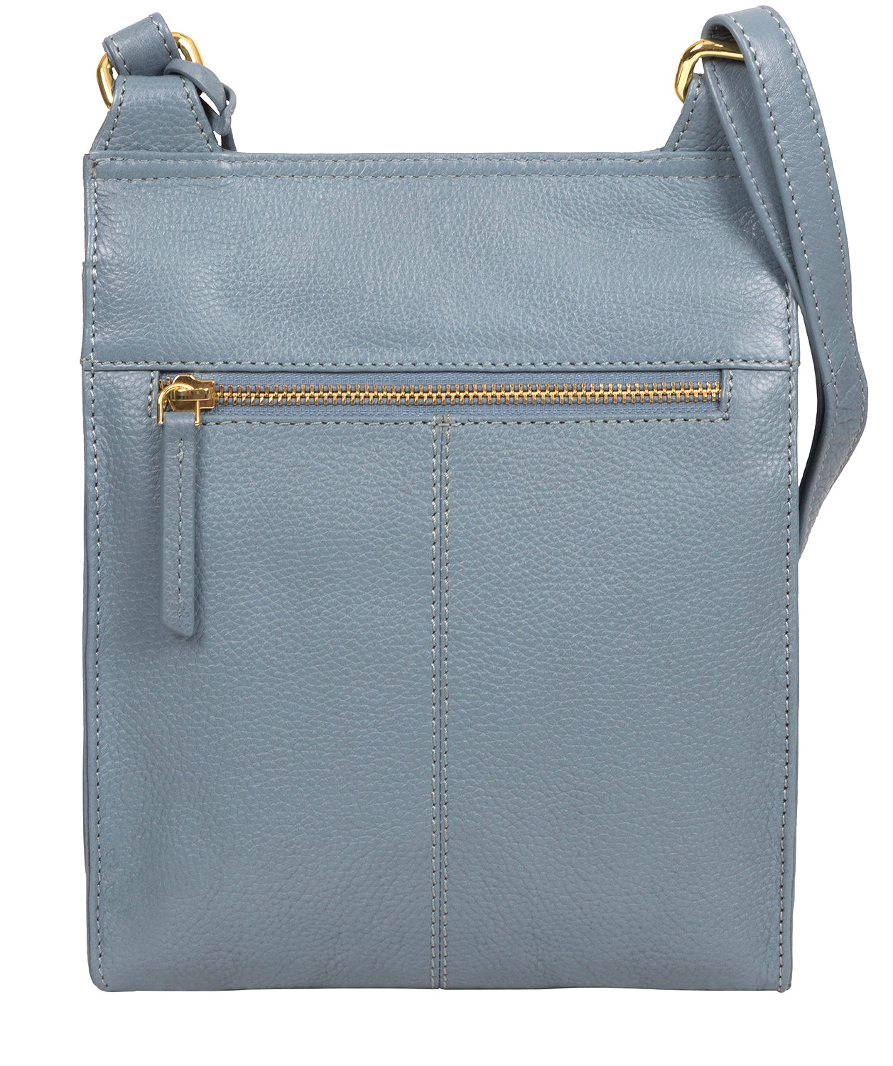 'Naomi' Blue Cloud Leather Cross Body Bag