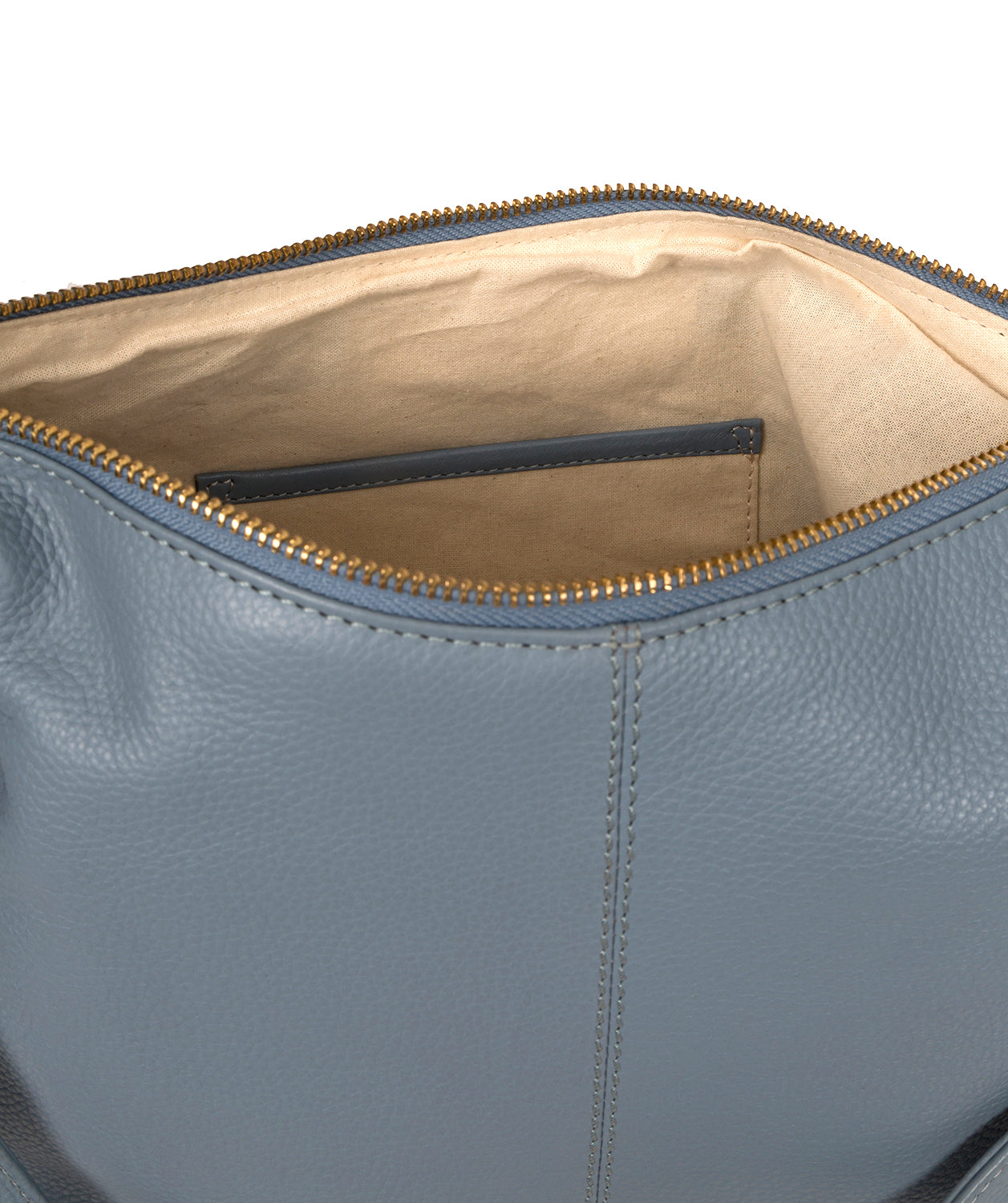 'Imogen' Blue Cloud Leather Shoulder Bag