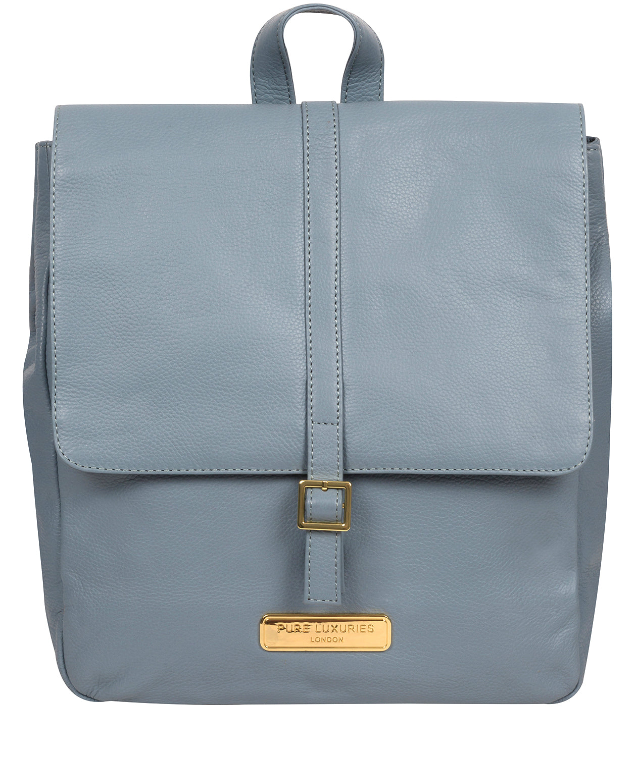 'Daisy' Blue Cloud Leather Backpack