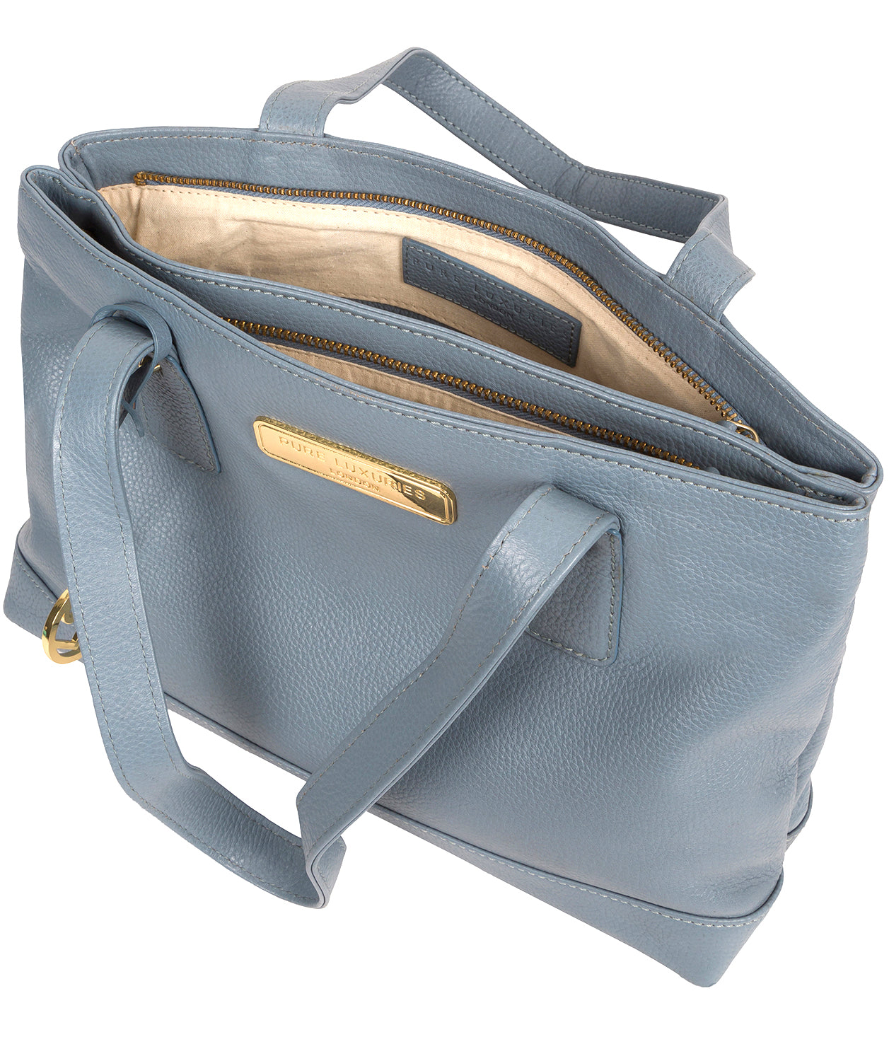 'Kate' Blue Cloud Leather Handbag