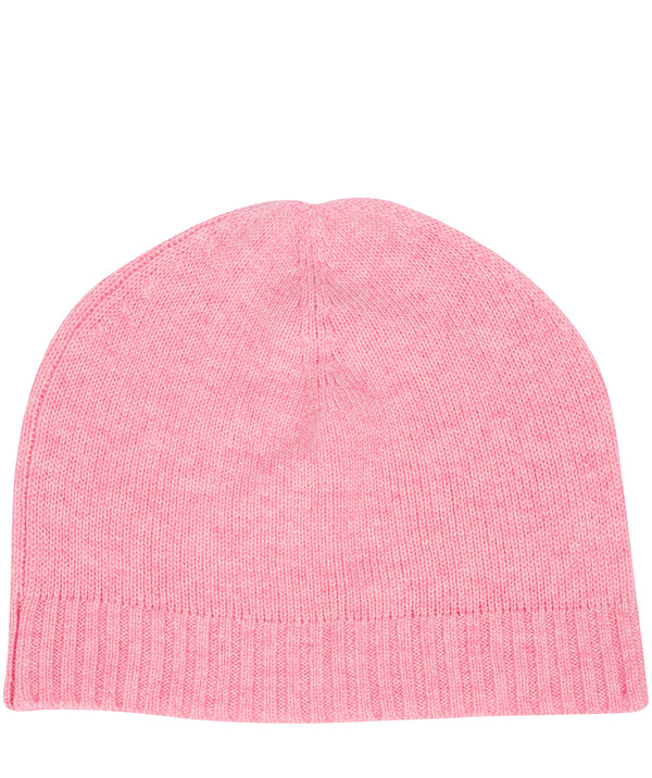 'Bowness' Carnation Pink Cashmere & Merino Wool Beanie Hat